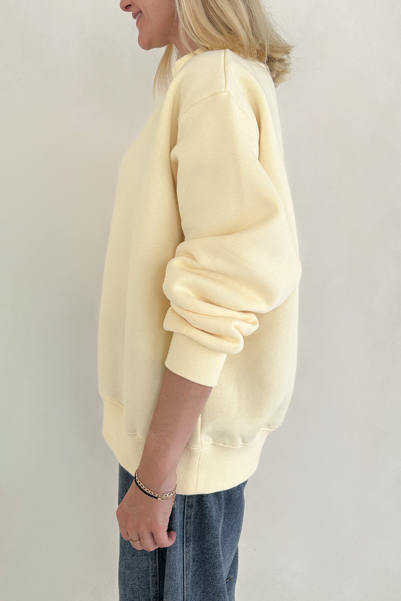 Coffee Run Mockneck Sweatshirt in Butter