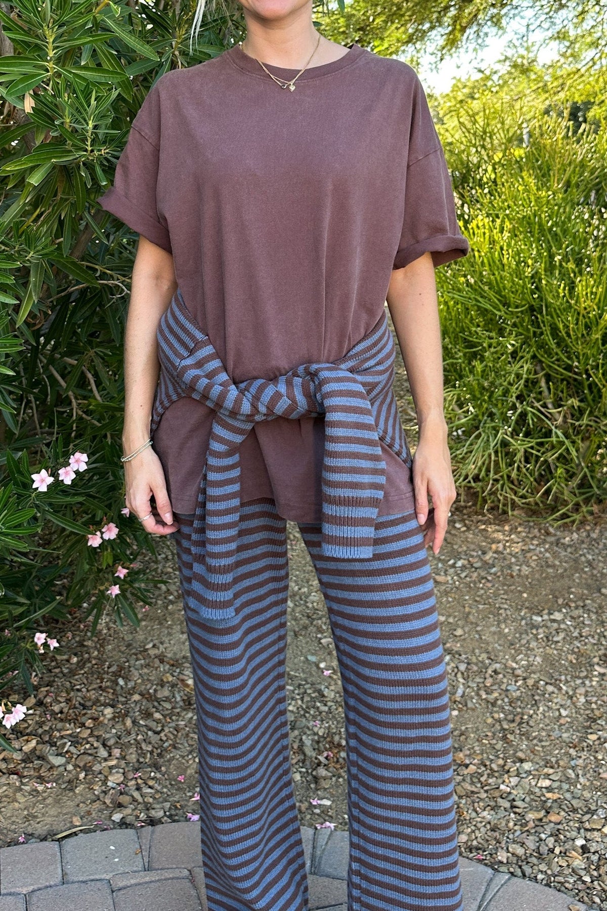 Back to Basics Short Sleeve Cotton Tee in Espresso - Neutral Ground