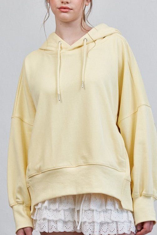Bailey Oversized Hoodie in Butter - Neutral Ground