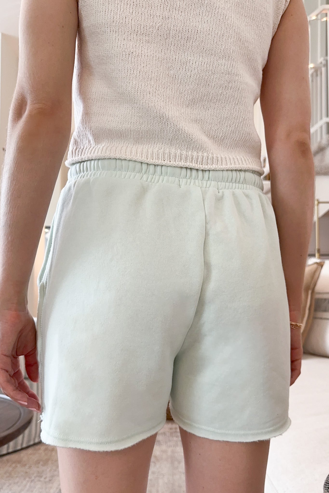 Beach House Shorts in Mint - Neutral Ground