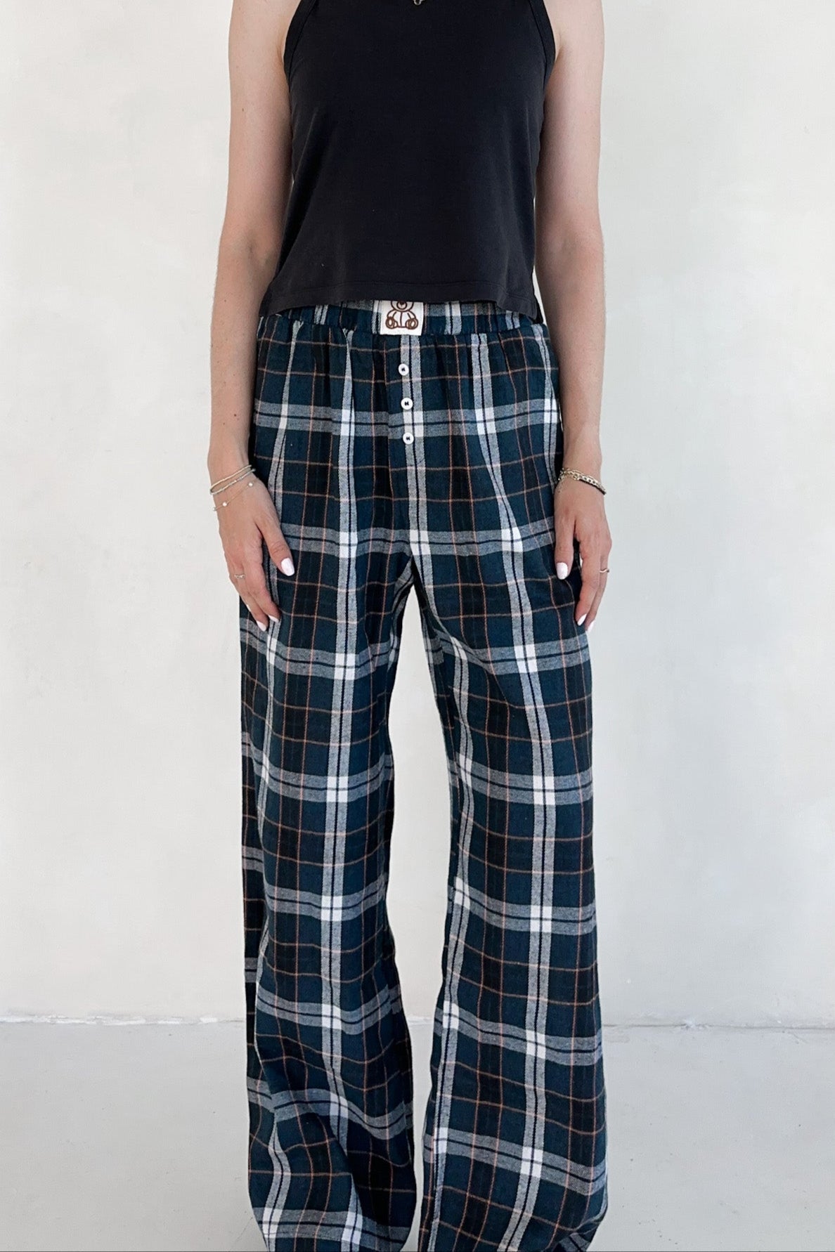 Bear Hug Pajama Style Pants - Neutral Ground