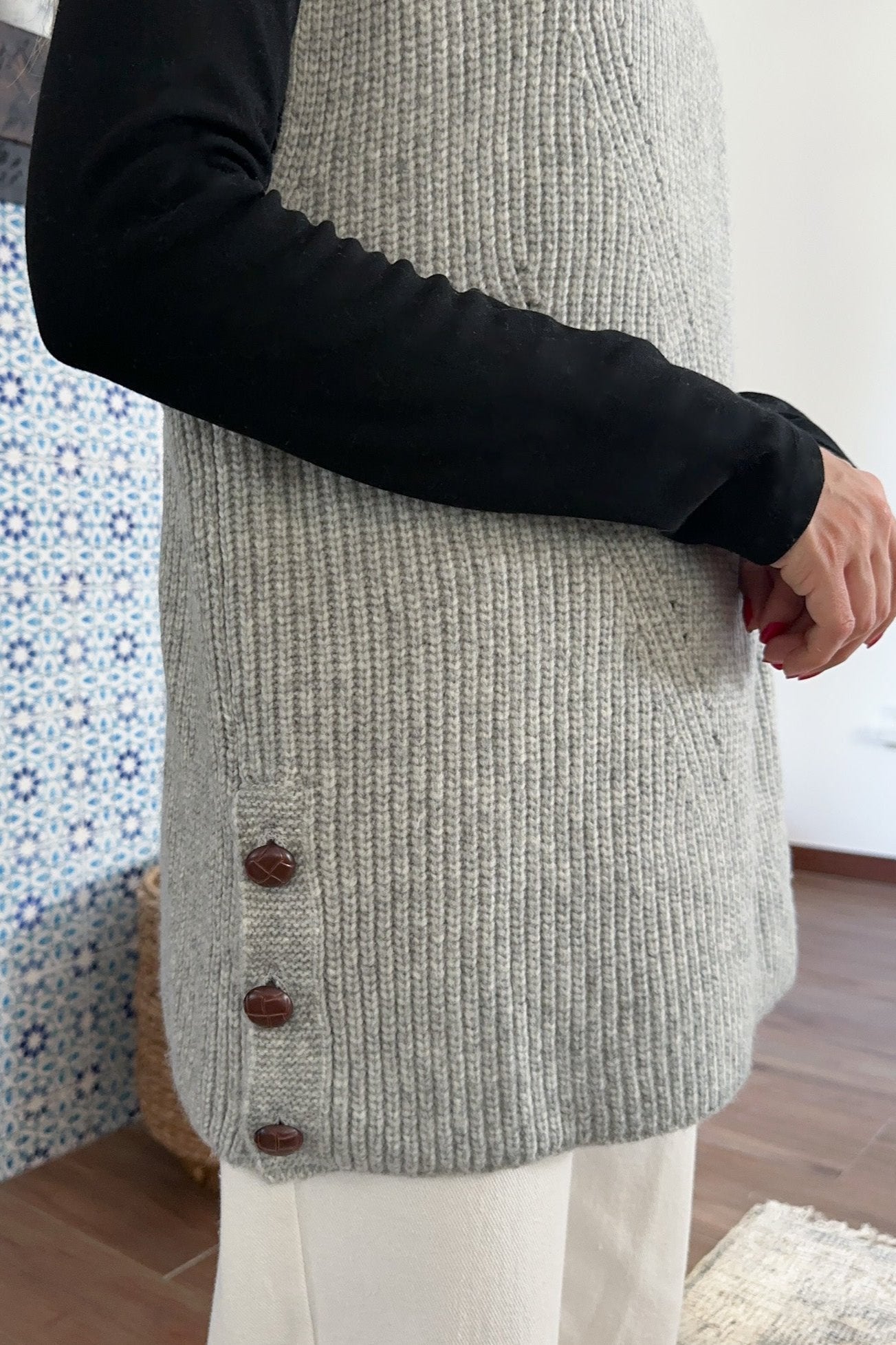 Bismarck Soft Knit Vest - Neutral Ground