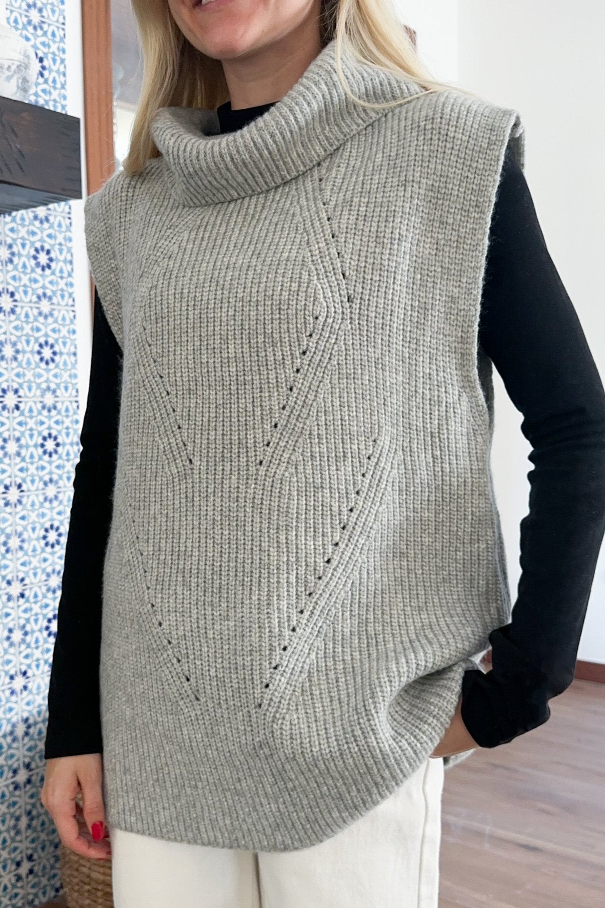 Bismarck Soft Knit Vest - Neutral Ground