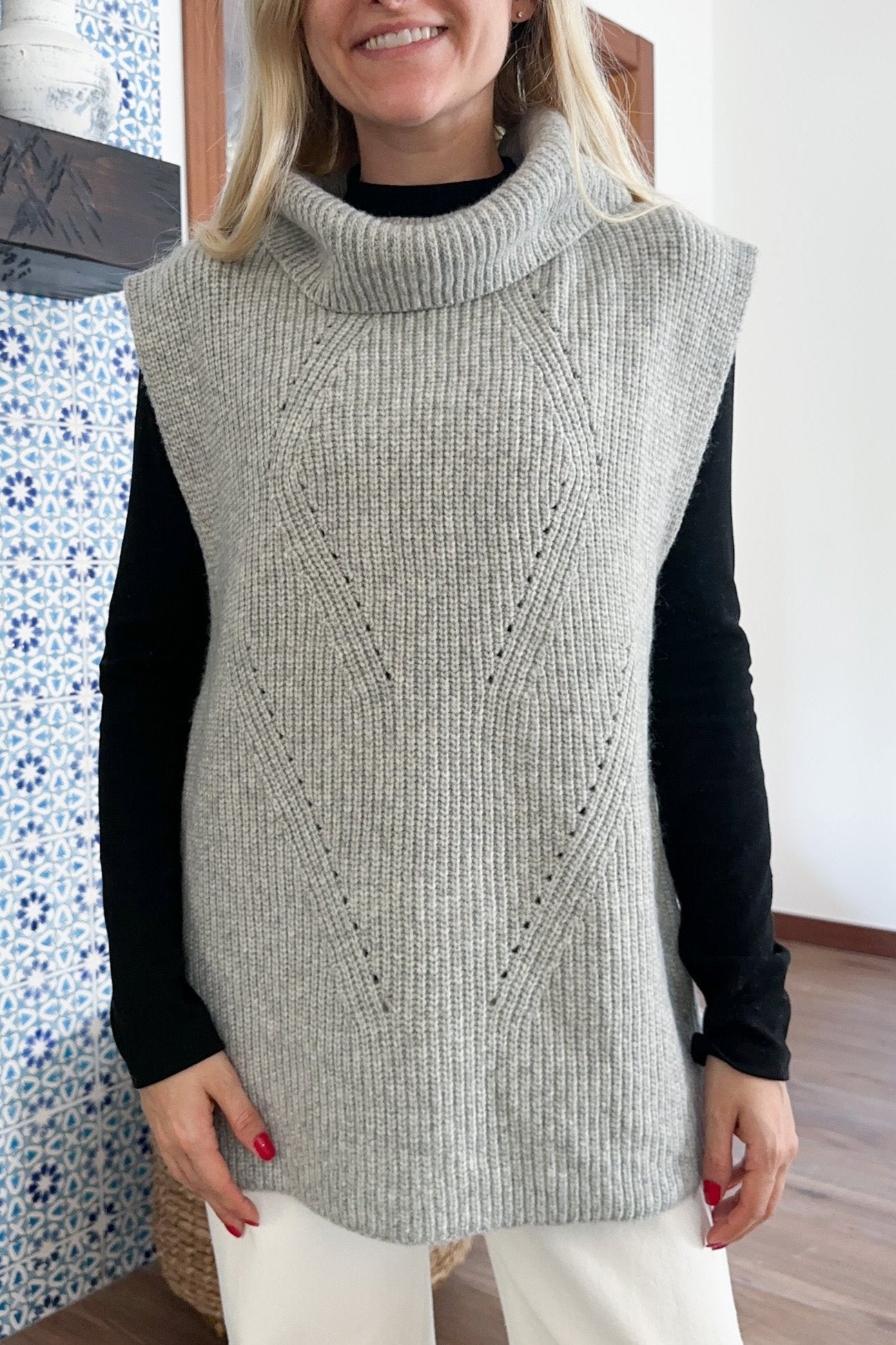 Bismarck Soft Knit Vest - Neutral Ground