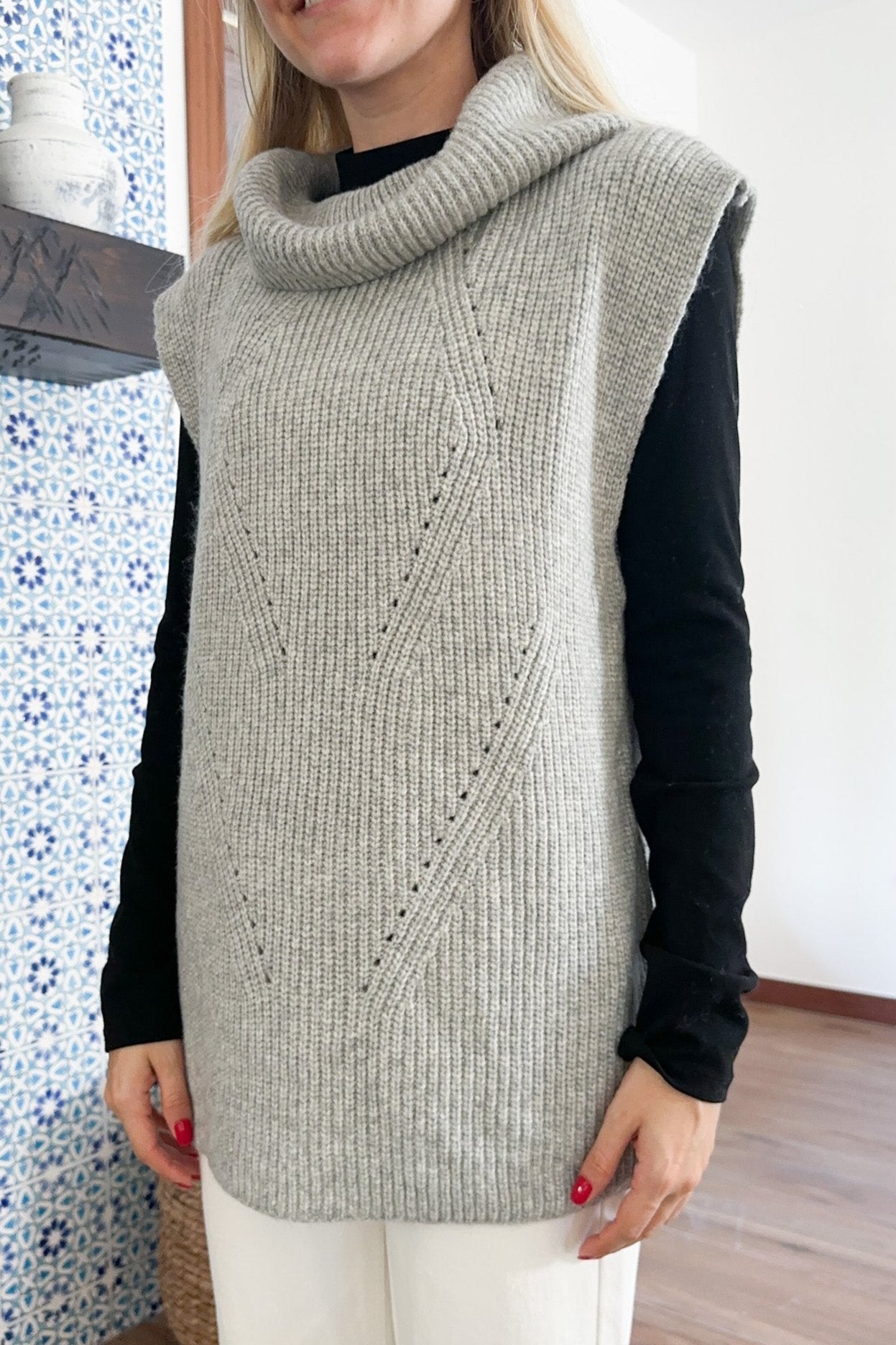 Bismarck Soft Knit Vest - Neutral Ground