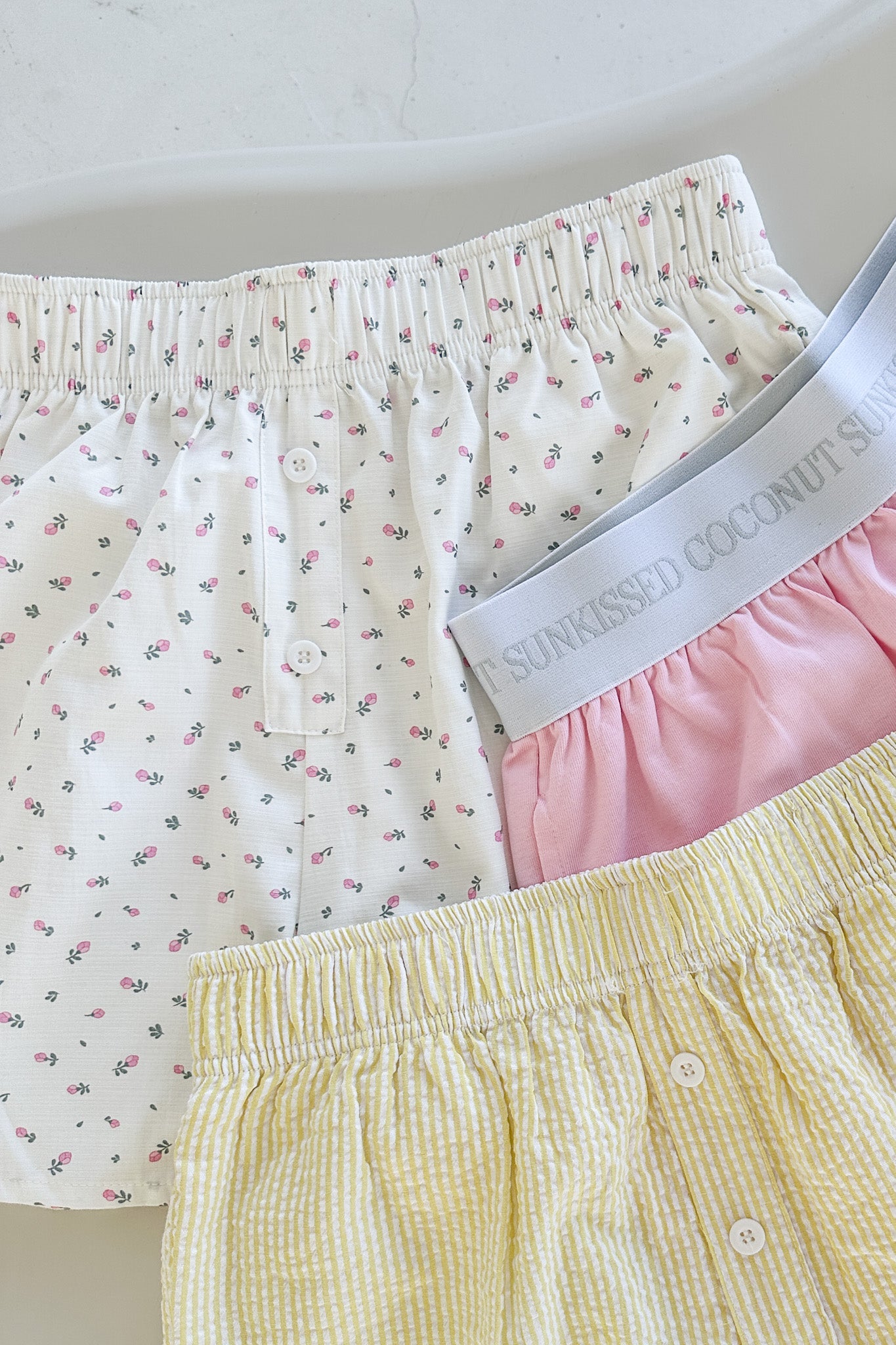 Bunches of Roses Everyday Boxer Style Shorts - Neutral Ground