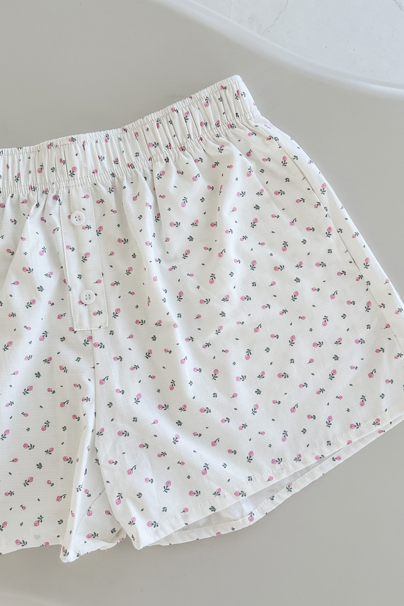Bunches of Roses Everyday Boxer Style Shorts - Neutral Ground