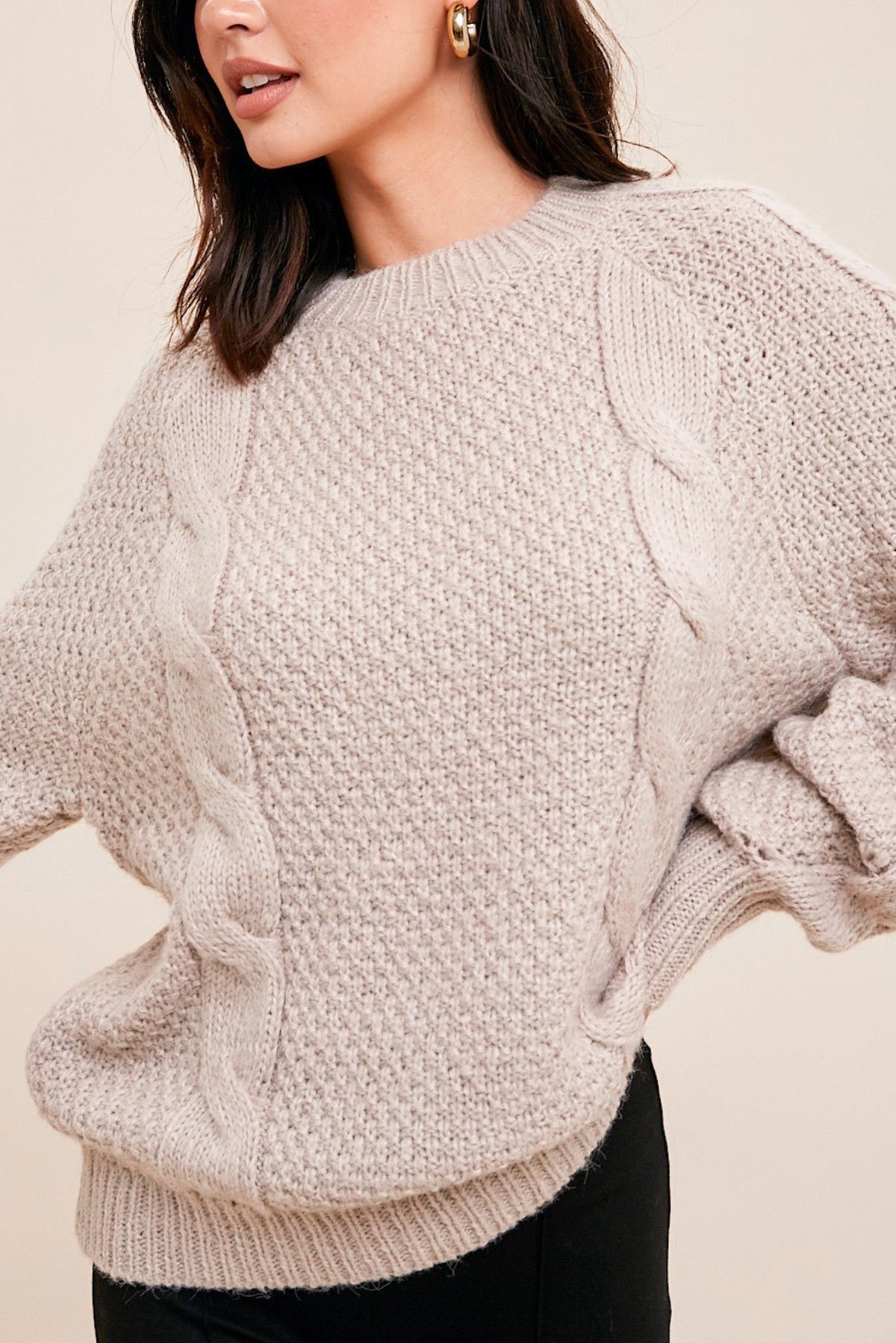 【YOURNUS】Riga Wool Cable Knit YOURNUS】Riga Wool Cable Knit