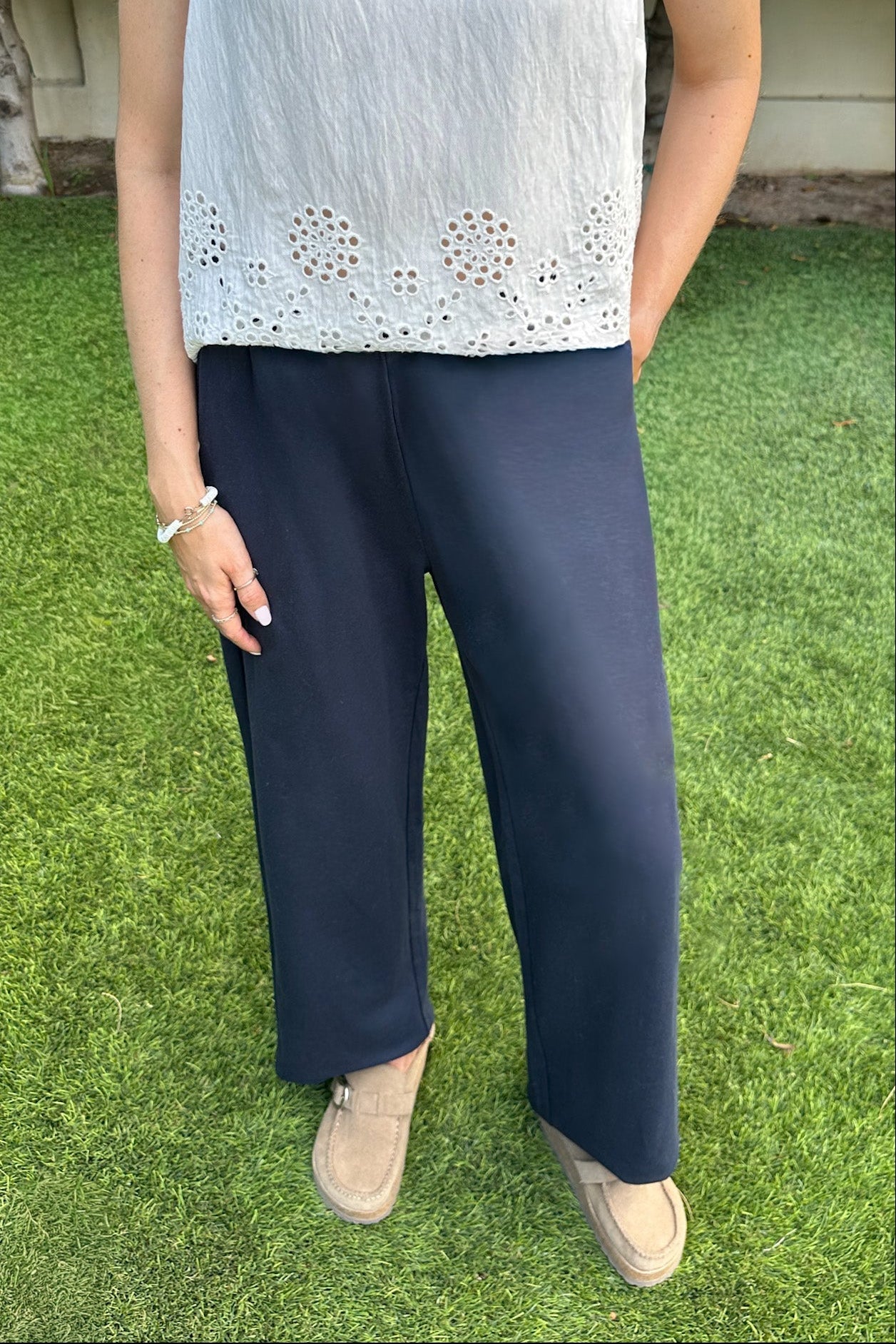 Cannon Relaxed Cotton Pants in Navy - Neutral Ground