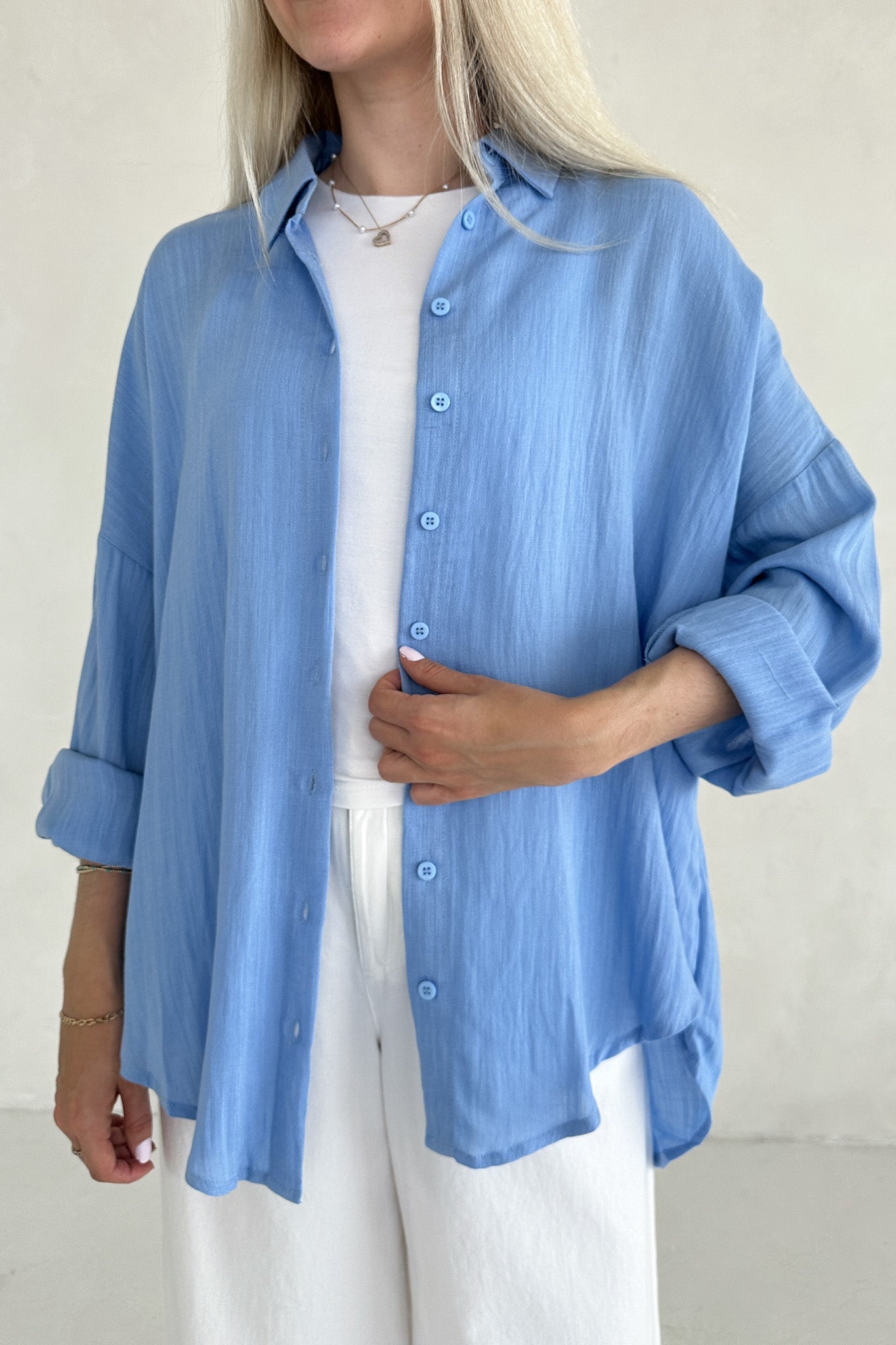 Cape Cod Woven Button Down Long Sleeve Shirt - Neutral Ground