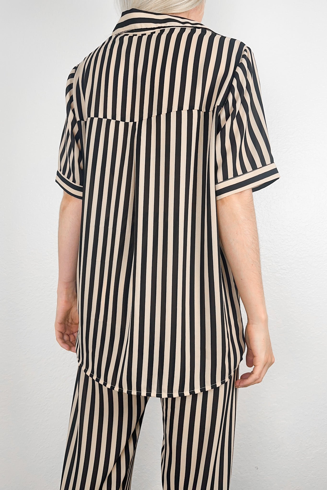 Capri Striped Pant Set - Neutral Ground