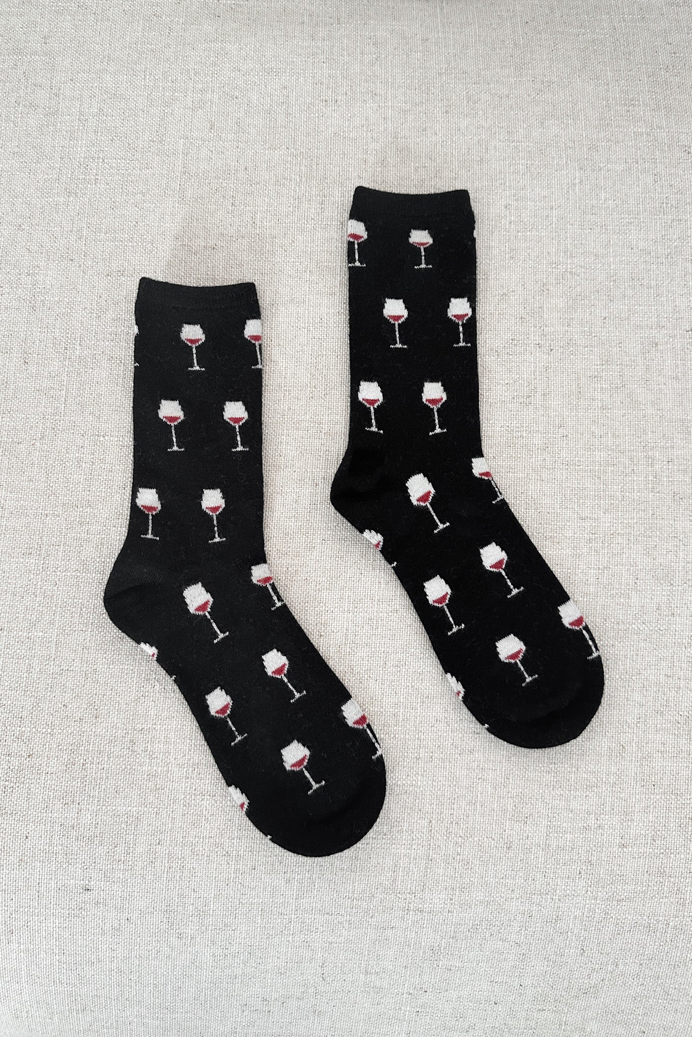 Cheers! Cashmere Blend Crew Socks - Neutral Ground