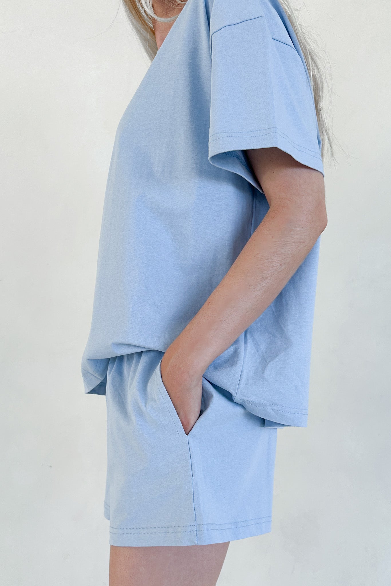 Coconut Shorts in Coastal Blue - Neutral Ground