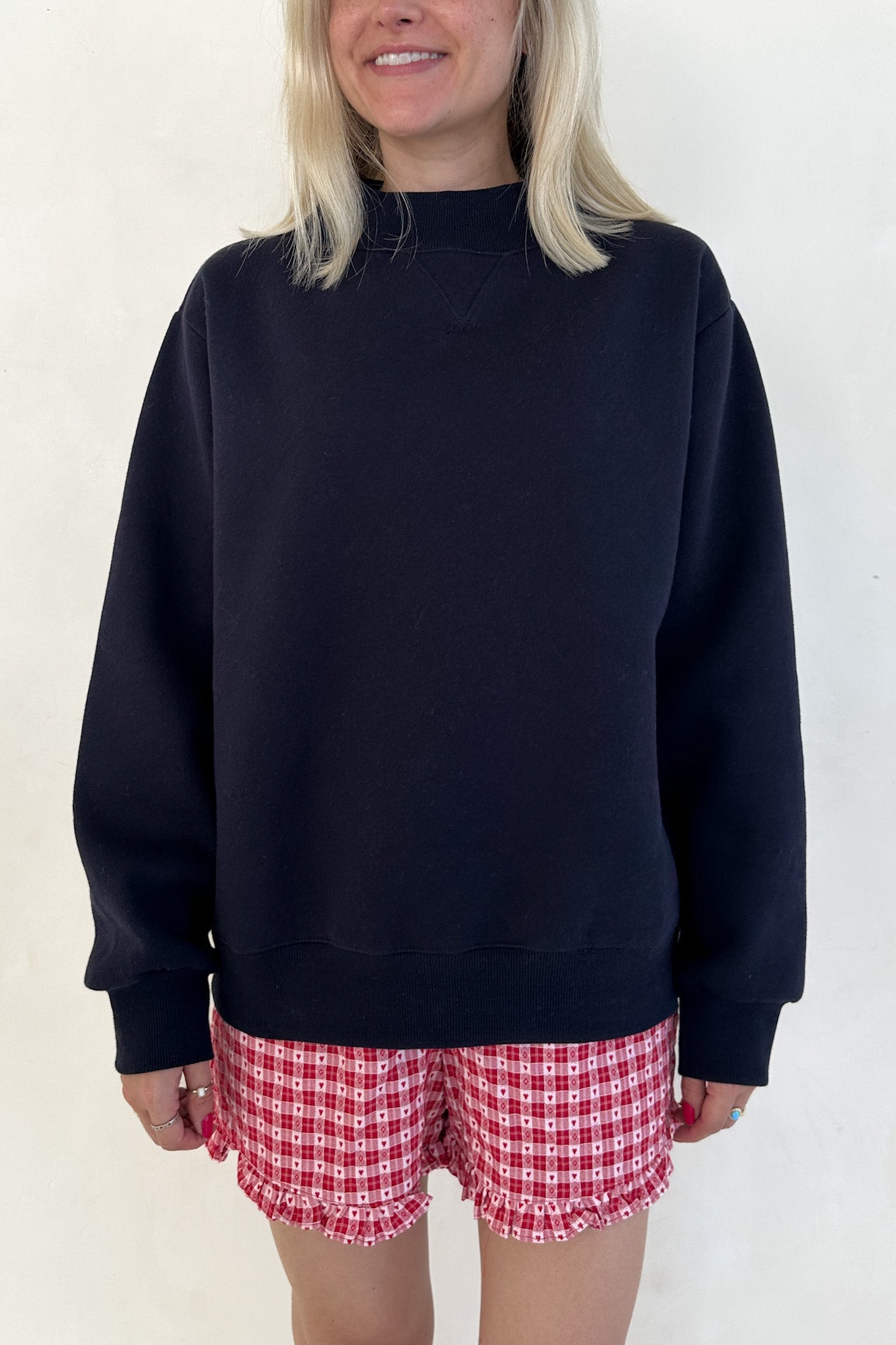 Coffee Run Mockneck Sweatshirt in Navy - Neutral Ground