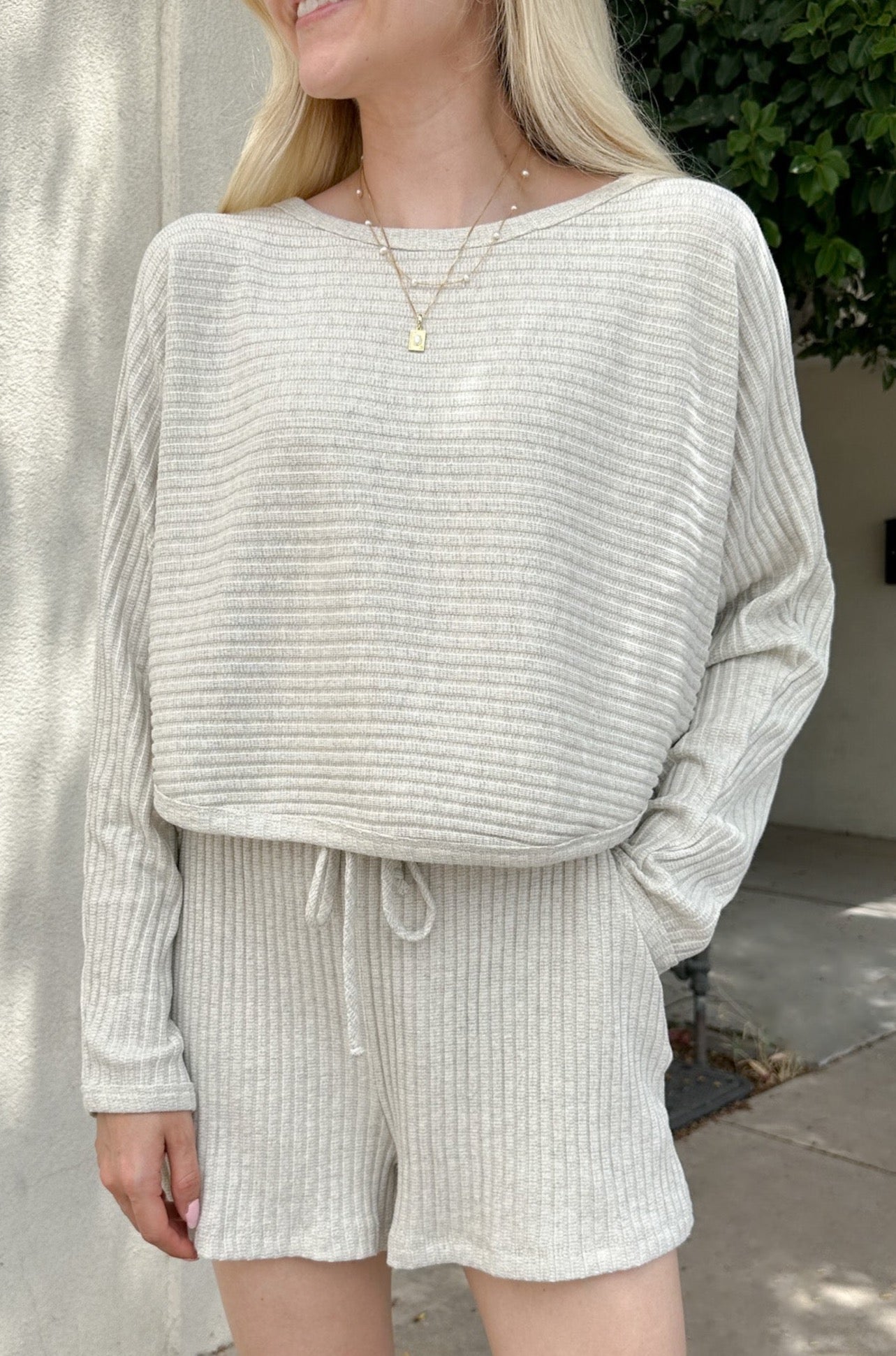 Daily Ribbed Knit Pullover - Neutral Ground