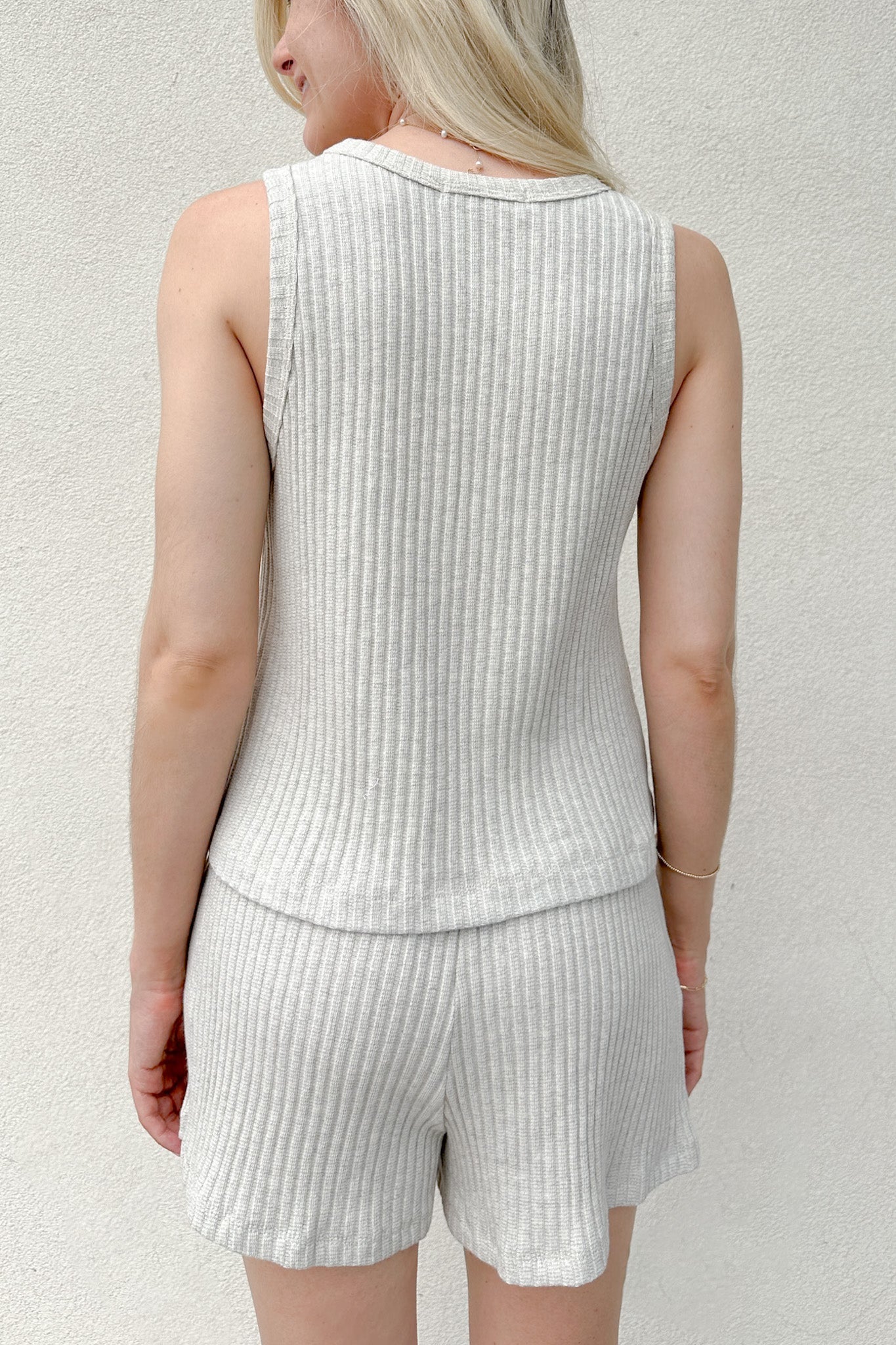 Daily Ribbed Knit Tank - Neutral Ground