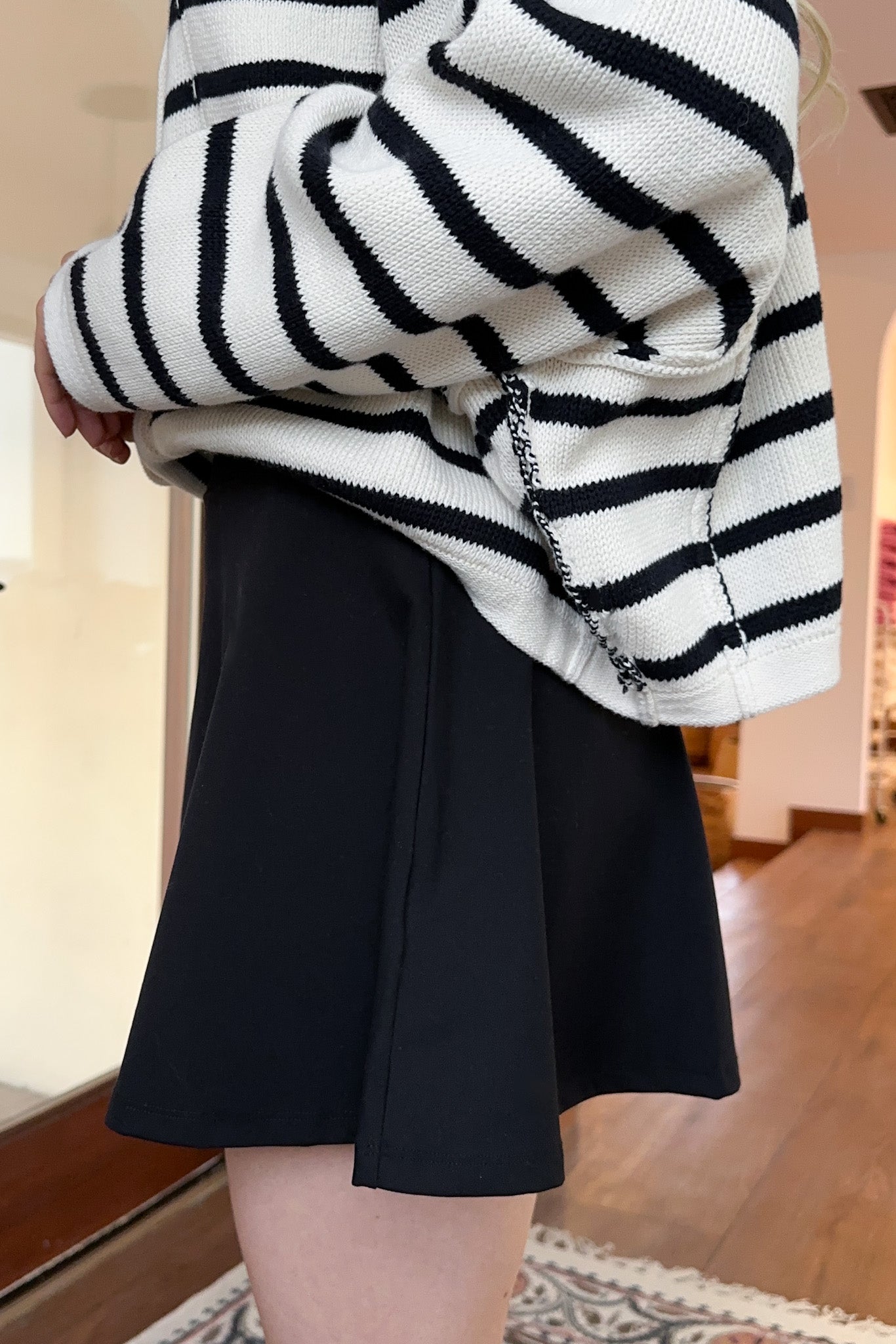 Dance With Me Tennis Skort in Black - Neutral Ground