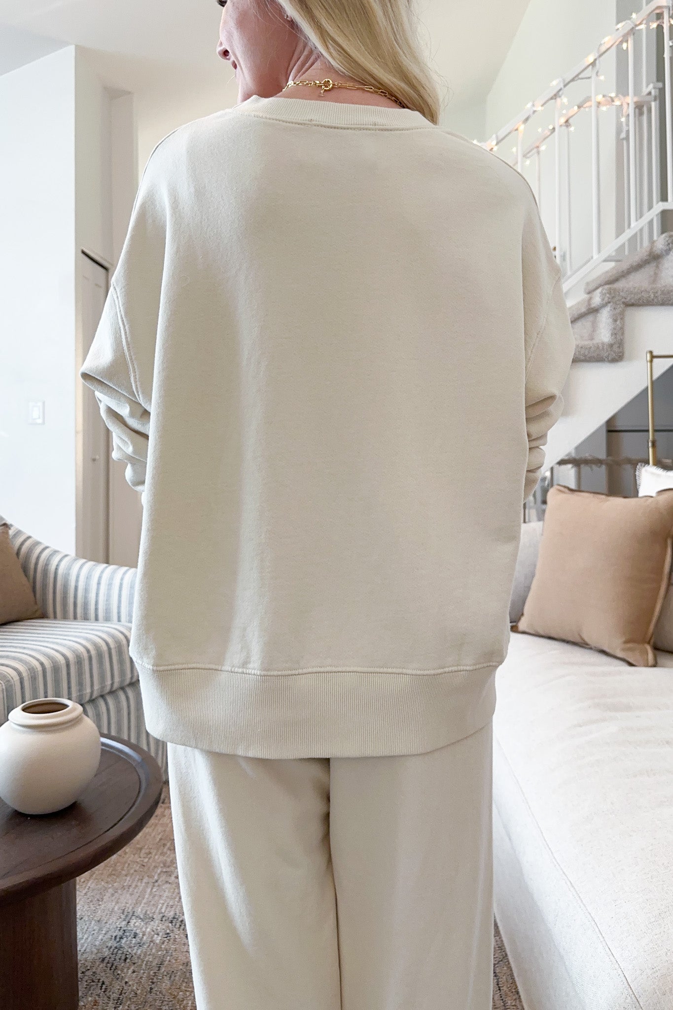 Daydreamer Organic Cotton Pullover in Natural - Neutral Ground