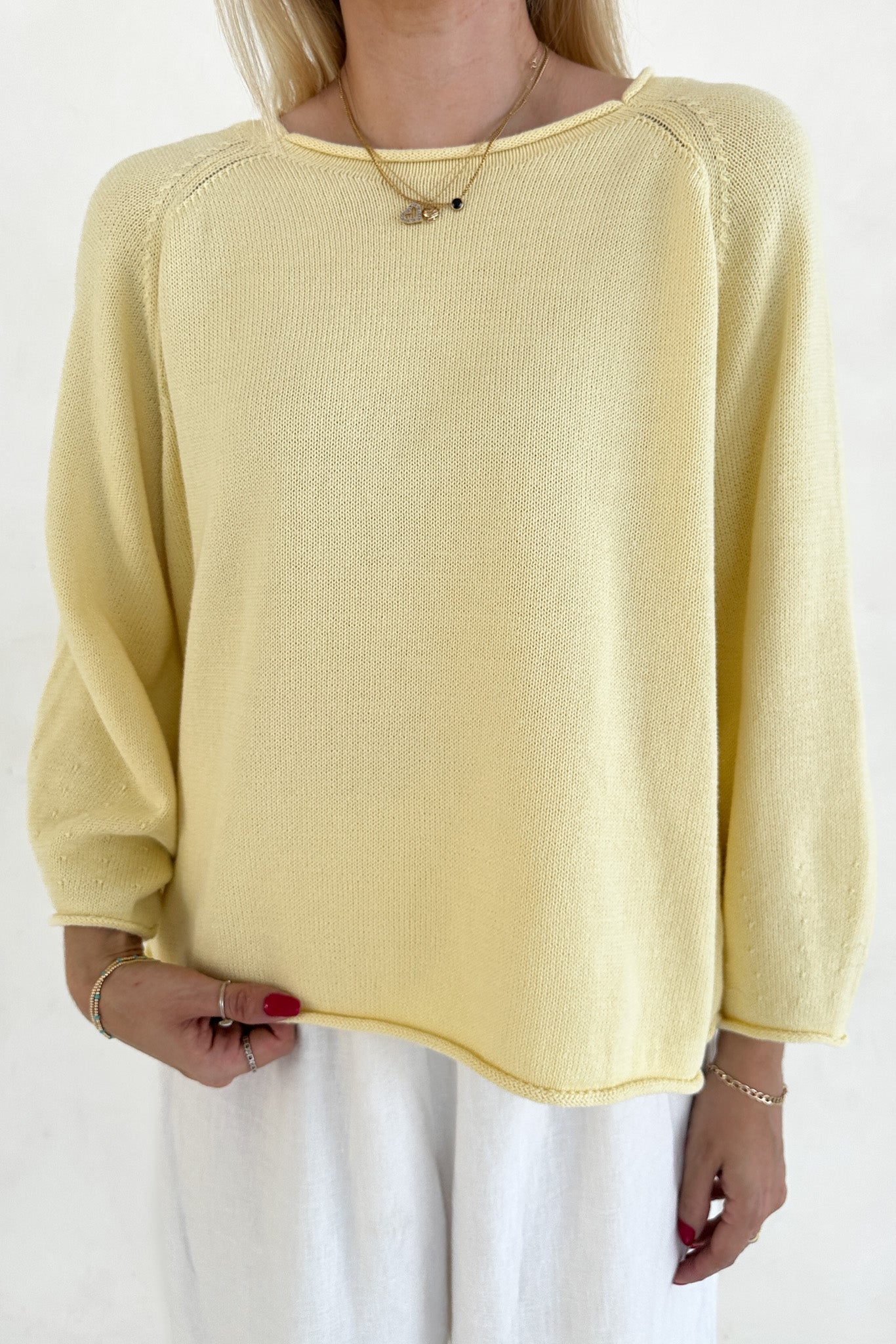 Daylight Lightweight Cotton Knit Sweater - Neutral Ground