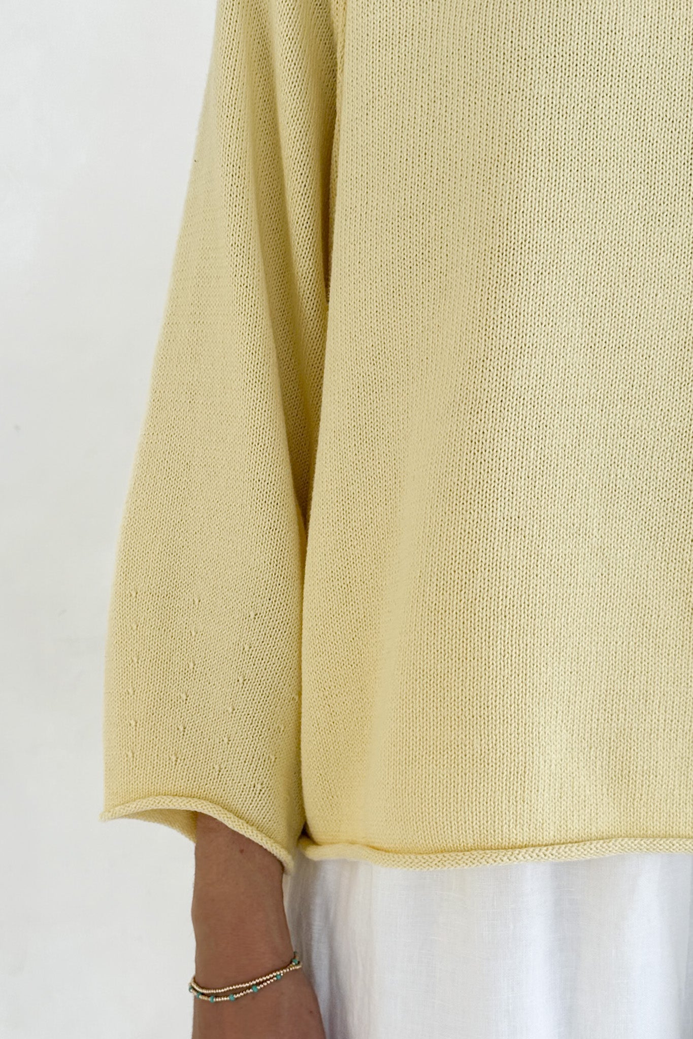 Daylight Lightweight Cotton Knit Sweater - Neutral Ground