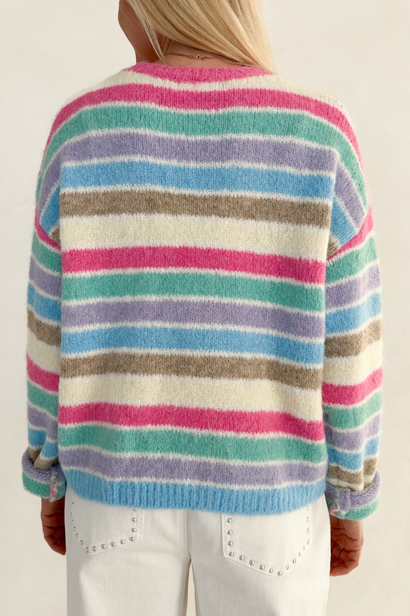 Dream House Knit Sweater in Rainbow - Neutral Ground