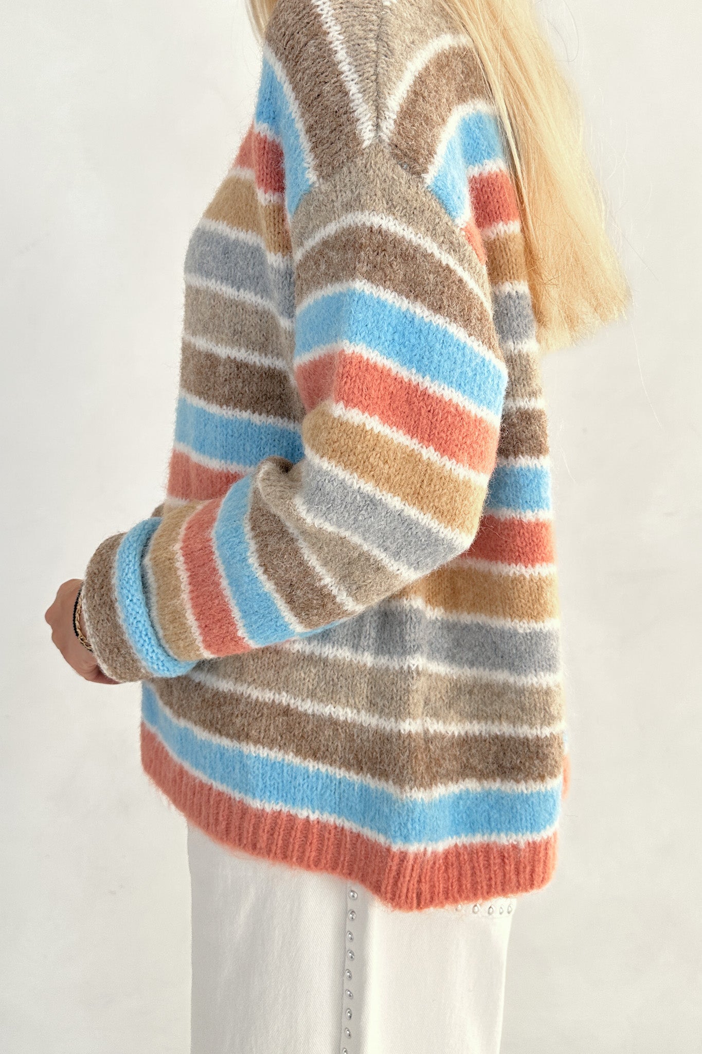 Dream House Knit Sweater in Sherbet - Neutral Ground