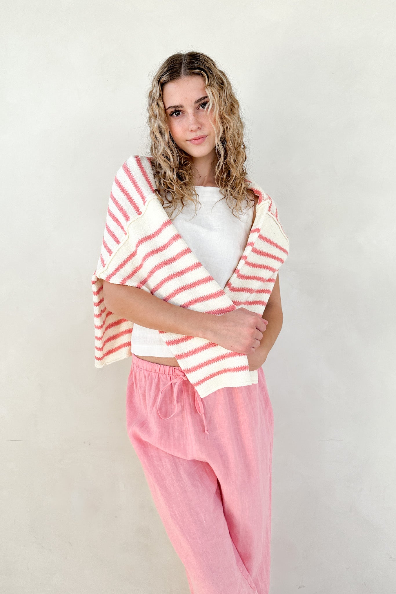 Endless Summer Oversized Sweater in Berry Pink - Neutral Ground
