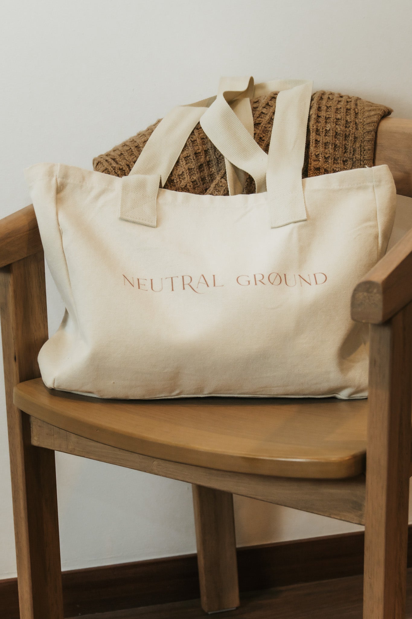 Everyday Canvas Tote Bag - Neutral Ground