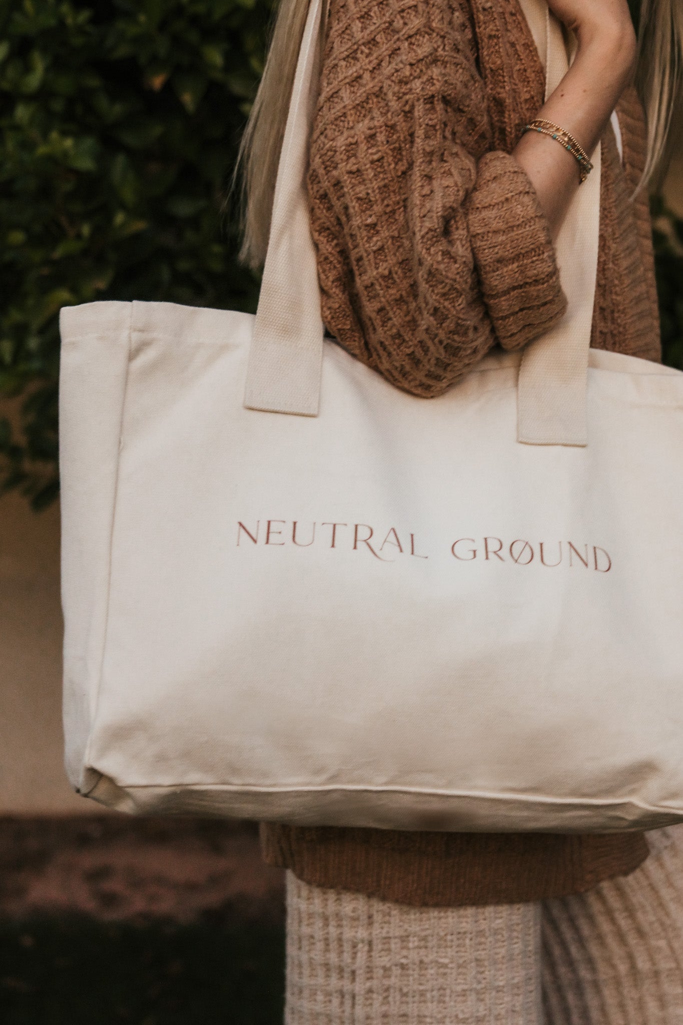 Everyday Canvas Tote Bag - Neutral Ground