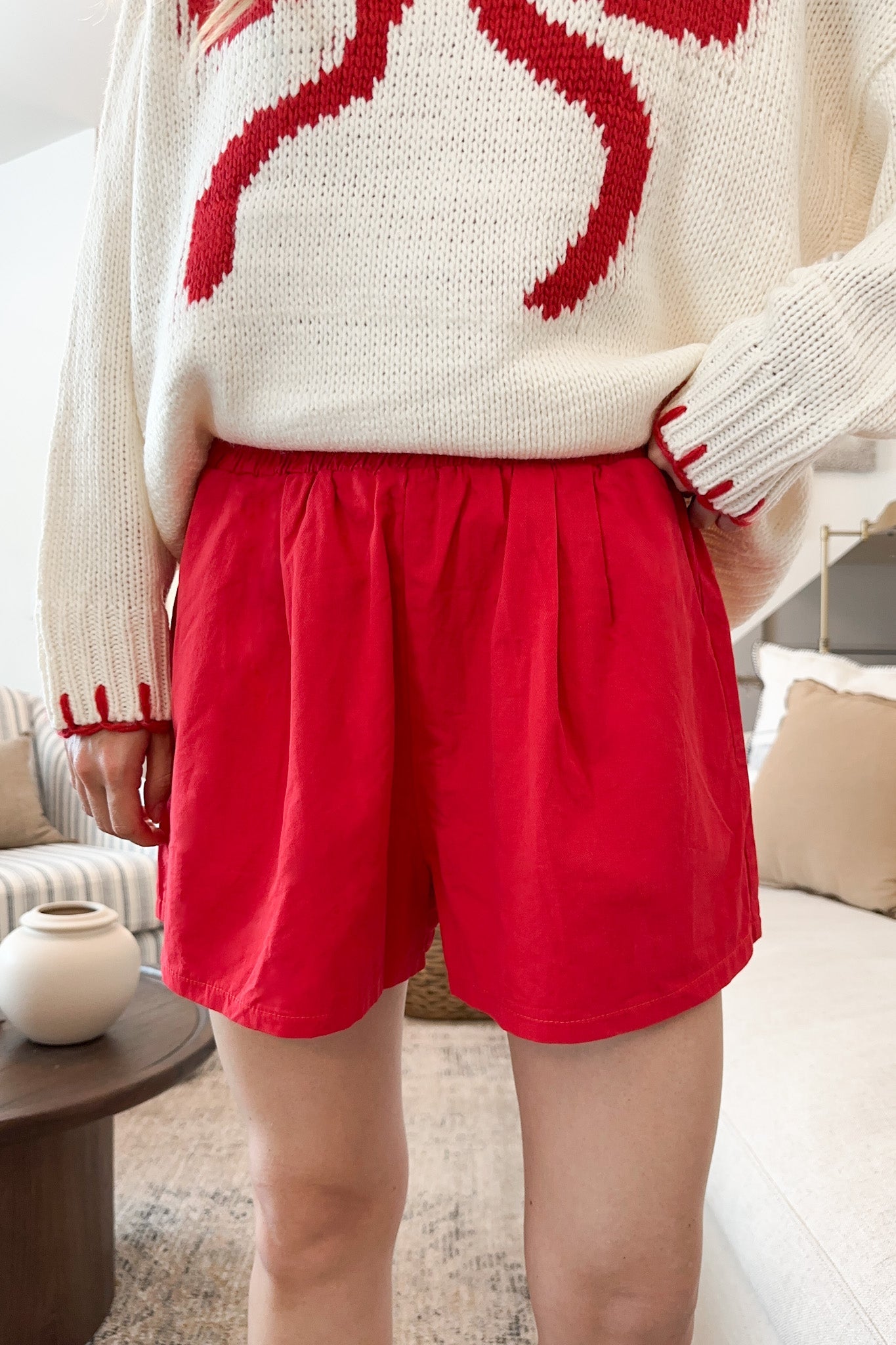 Gameday Shorts in Cardinal Red - Neutral Ground