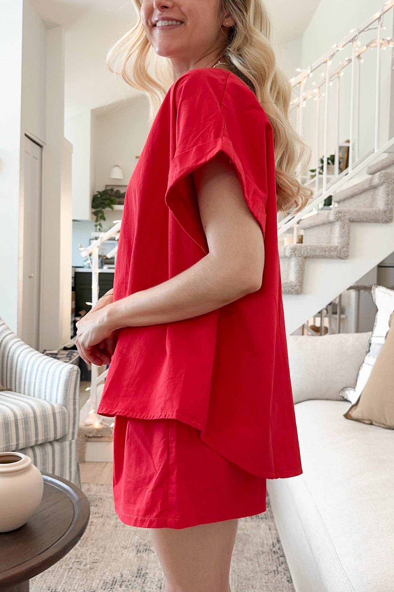 Gameday Top in Cardinal Red - Neutral Ground