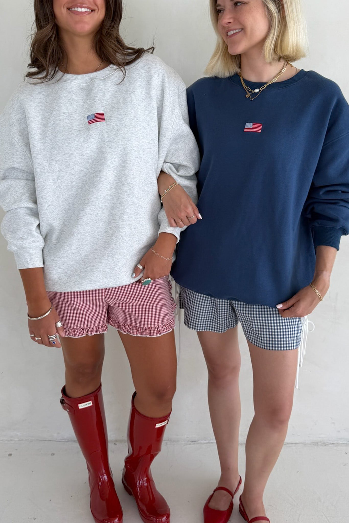 Glory Days Slouchy Crew Sweatshirt in White Melange - Neutral Ground
