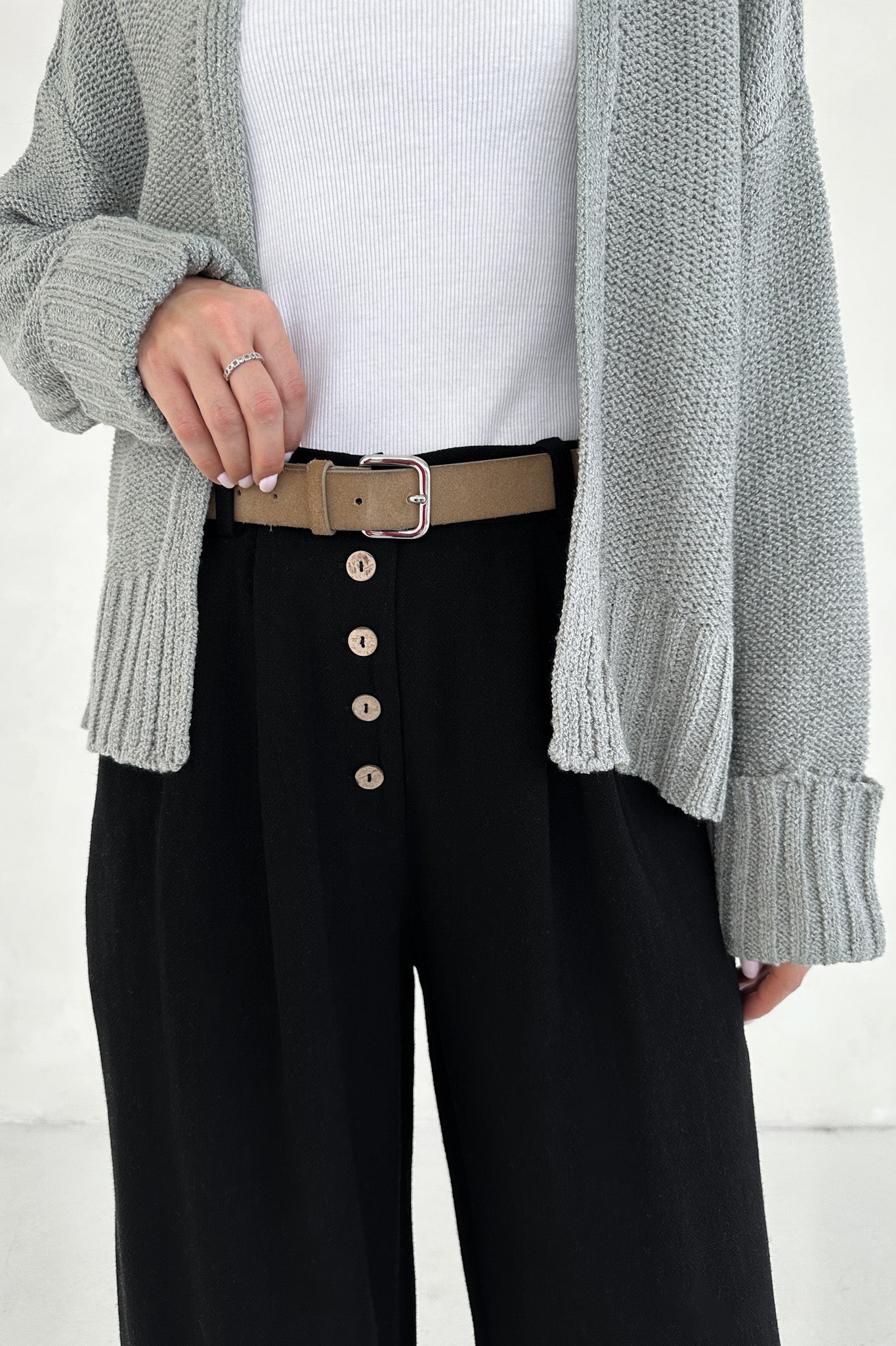 Golden Hour Soft Linen High Waisted Palazzo Pants - Neutral Ground