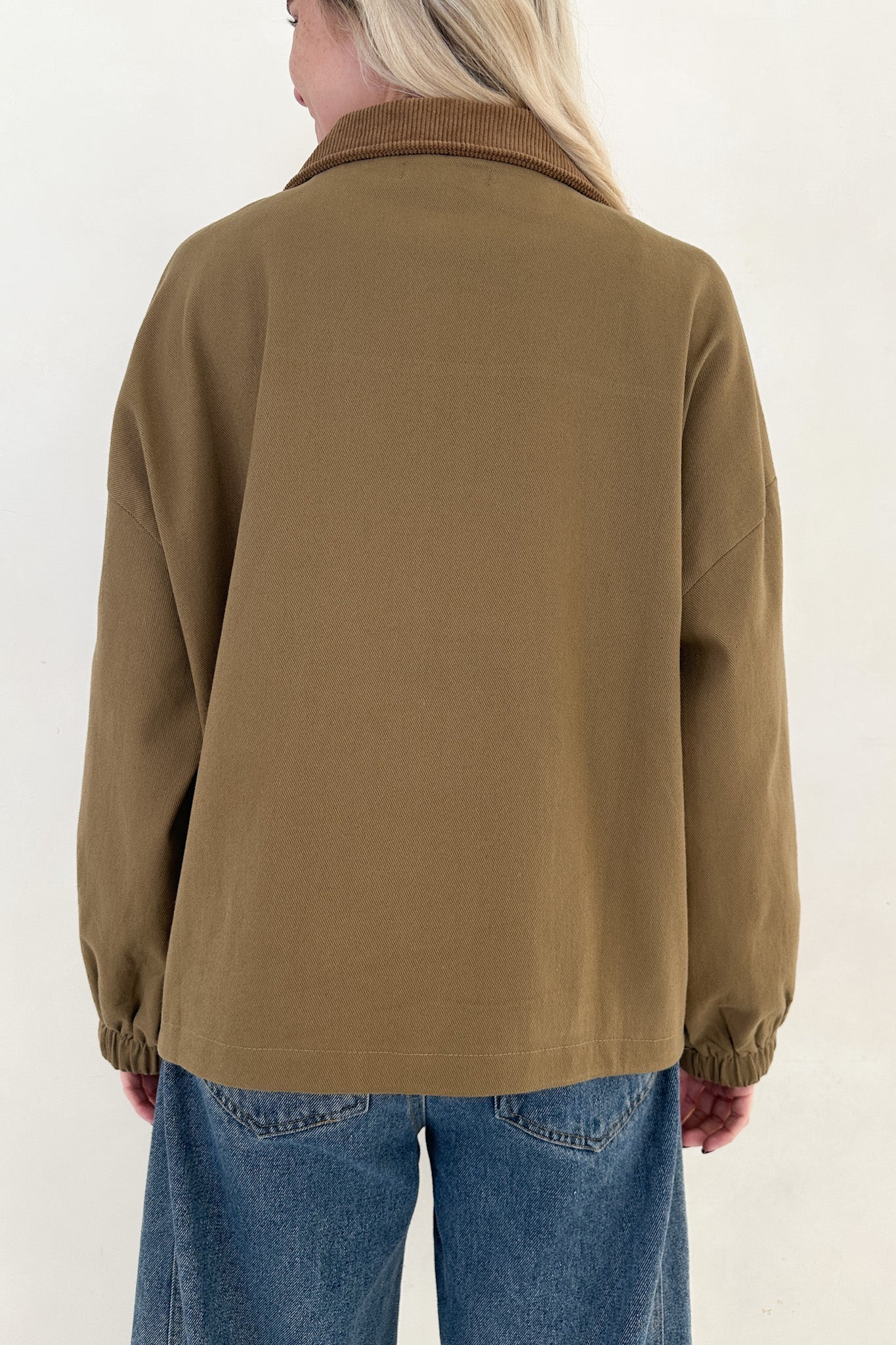 Harley Corduroy Collared Jacket - Neutral Ground