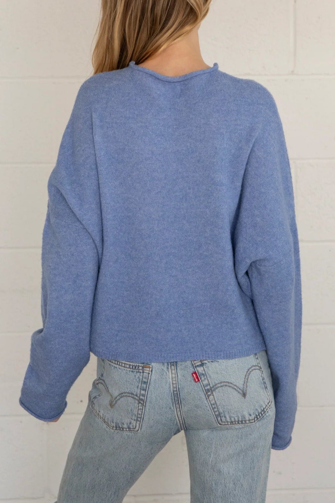 Haven Cardigan in Dusty Blue - Neutral Ground