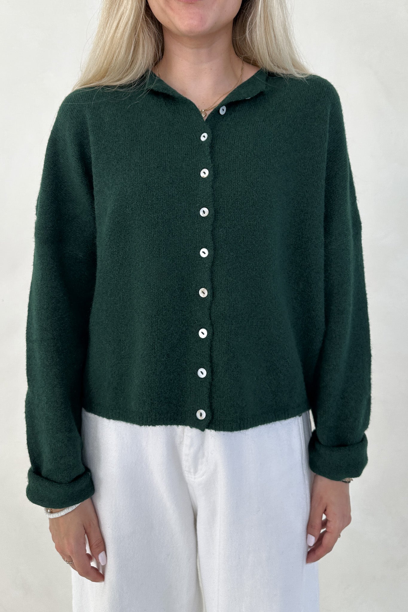 Haven Cardigan in Forest Green - Neutral Ground
