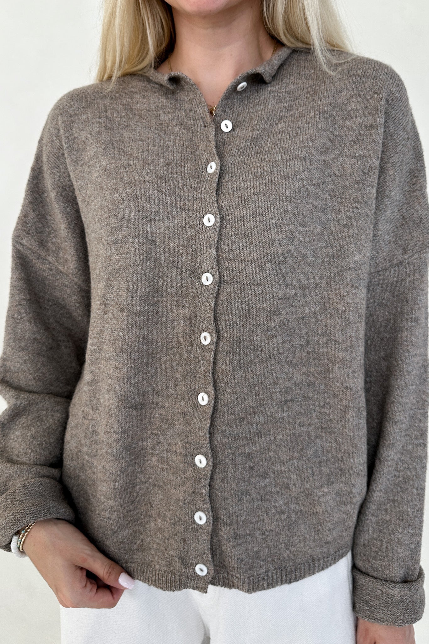 Haven Cardigan in Mocha - Neutral Ground