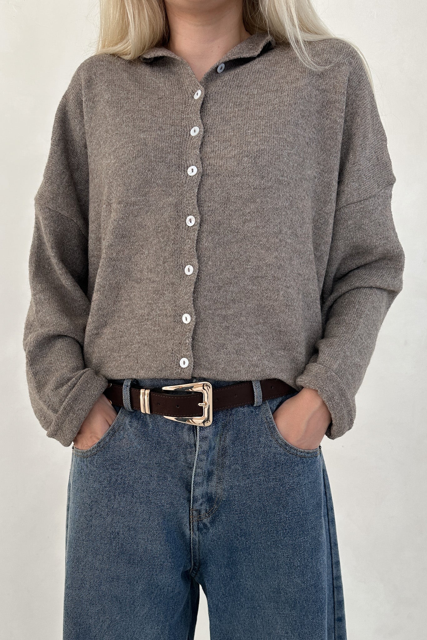 Haven Cardigan in Mocha - Neutral Ground