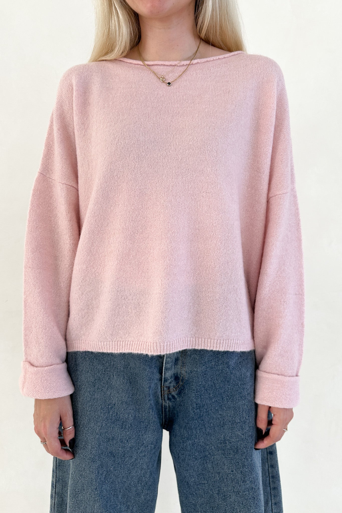 Haven Sweater in Baby Pink - Neutral Ground