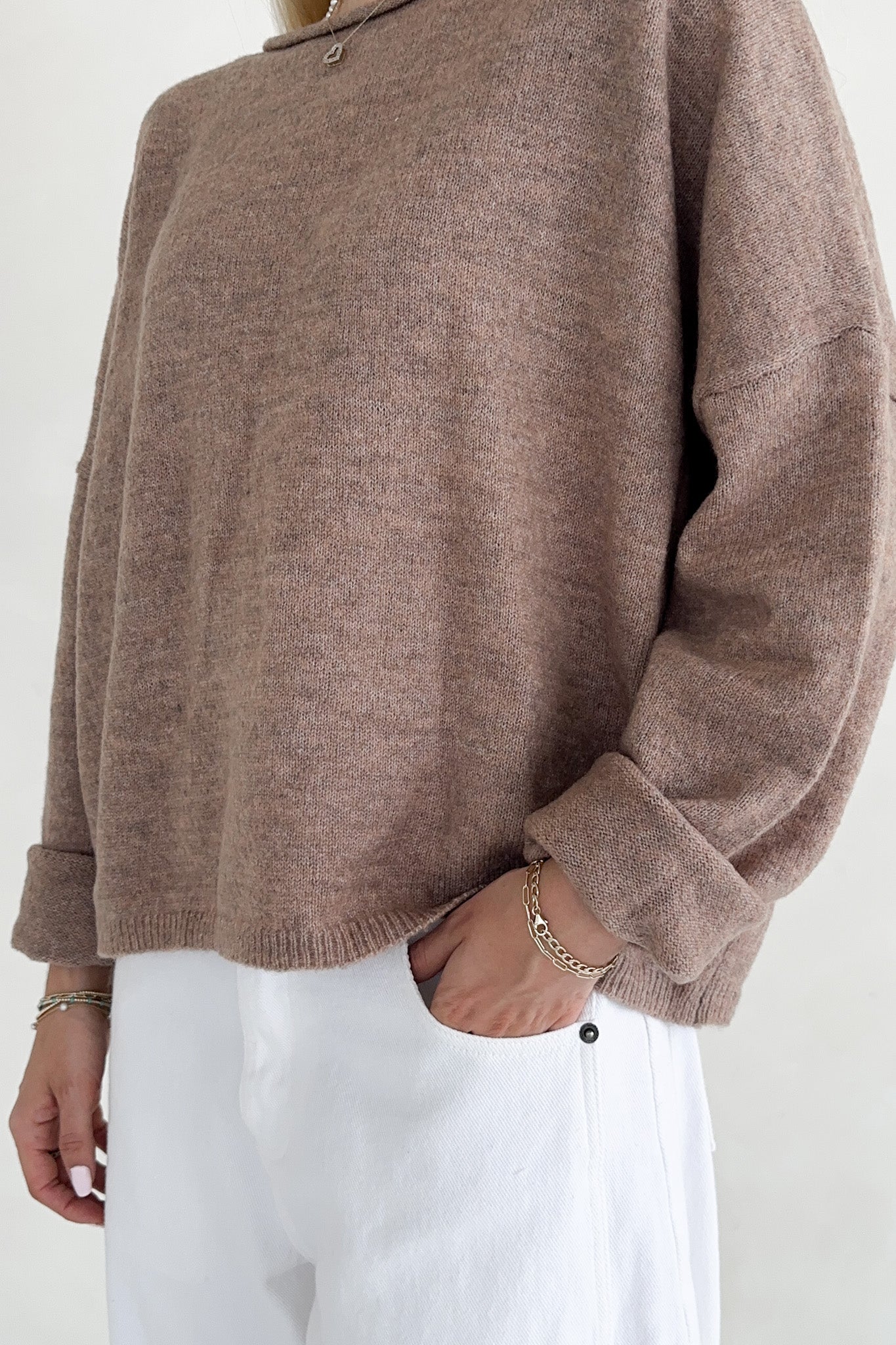 Haven Sweater in Mocha - Neutral Ground