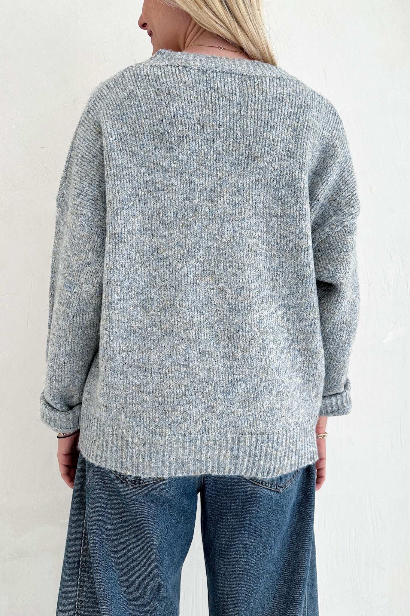 Hit the Slopes Embroidered Aprés Ski Knit Sweater - Neutral Ground