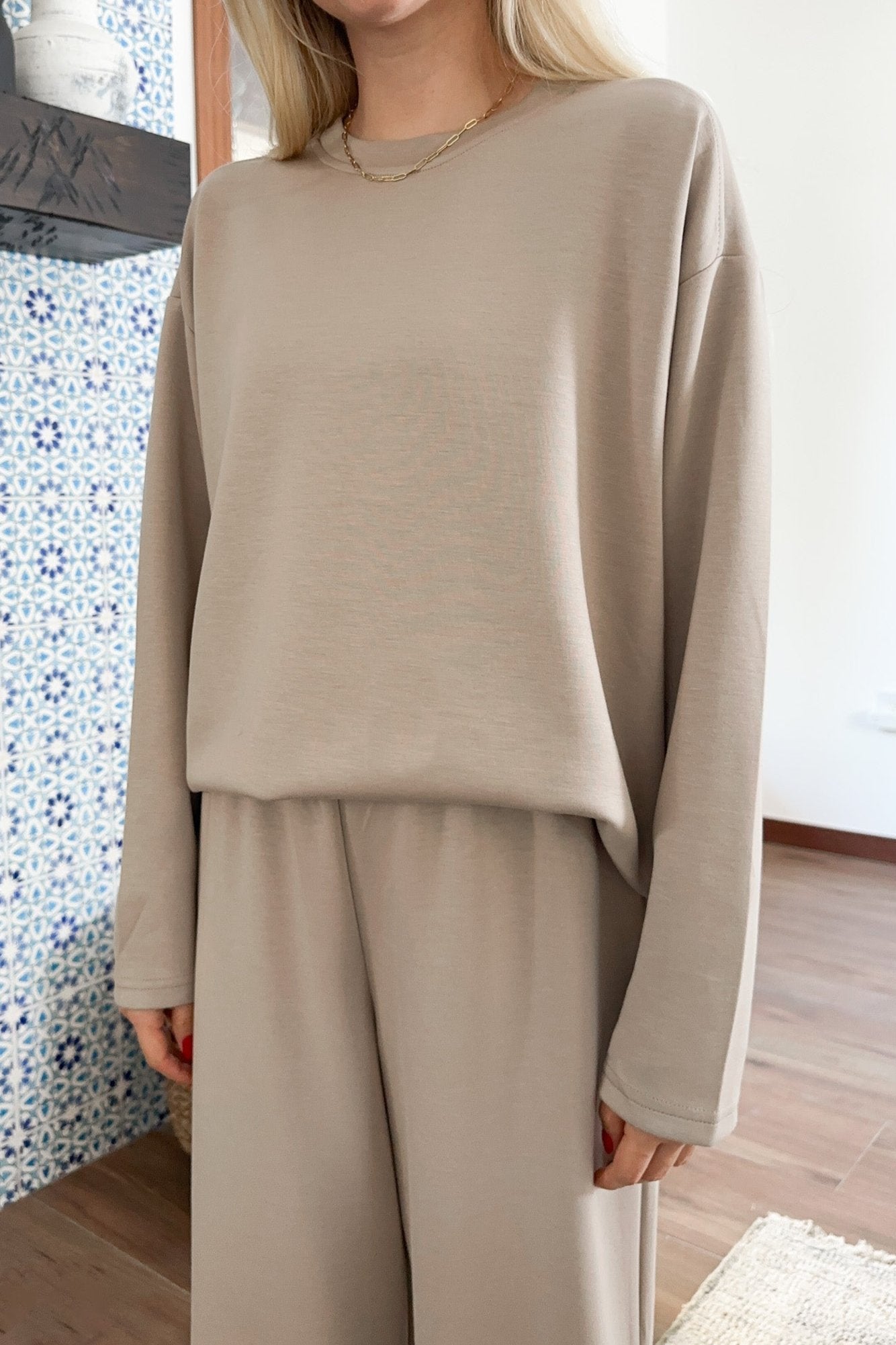 Hot Cocoa Long Sleeve Top - Neutral Ground
