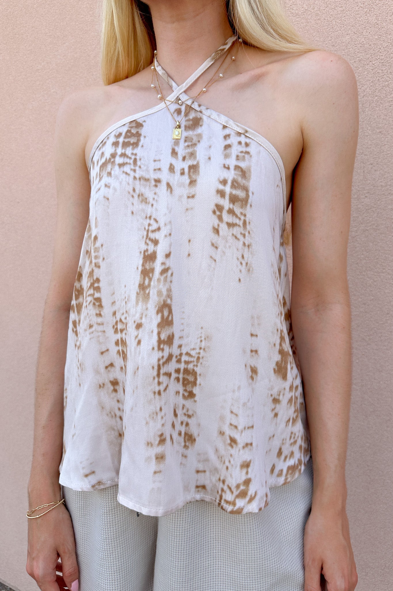 Kona Halter Top - Neutral Ground