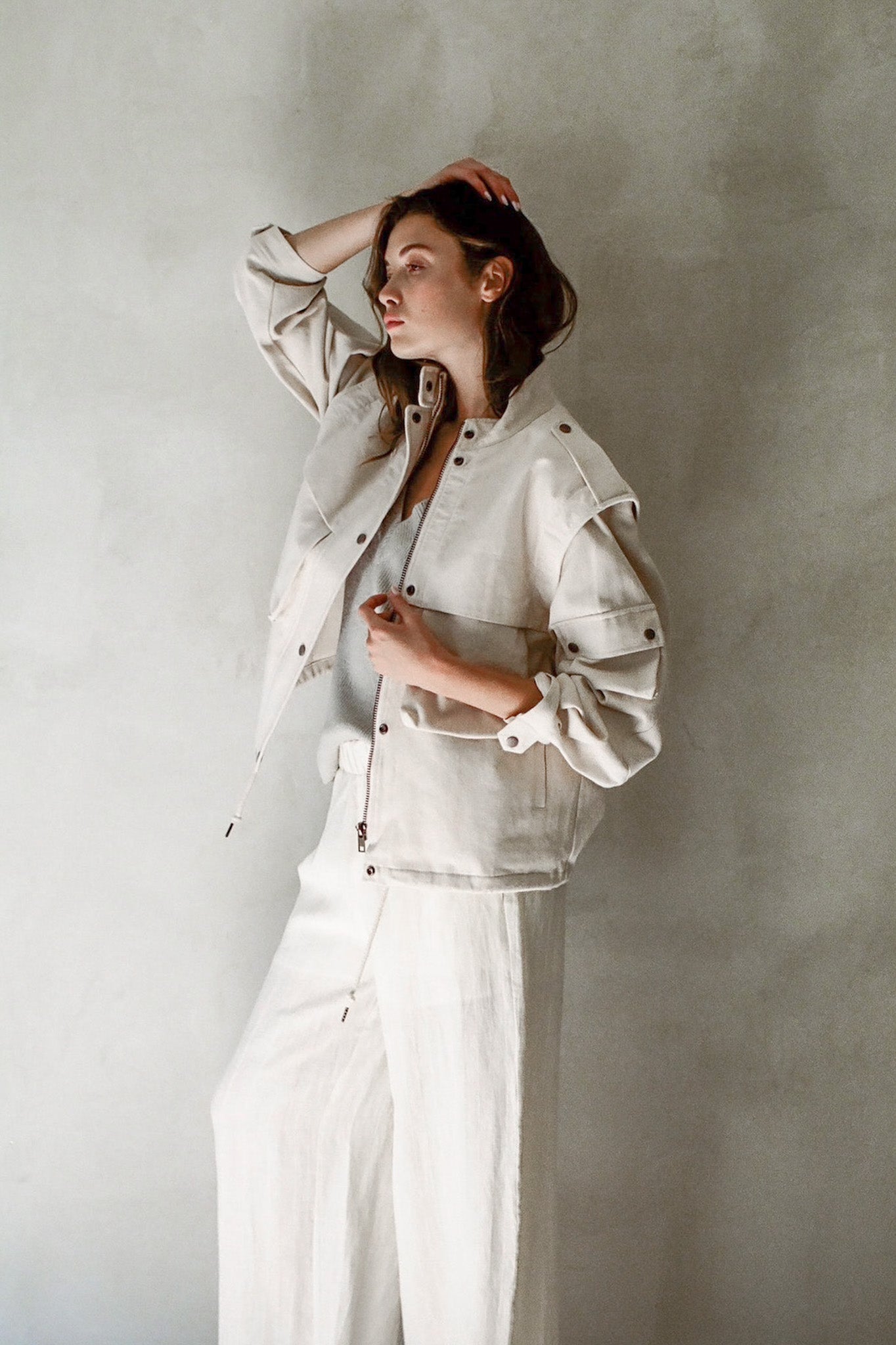 Laurent Utility Jacket - Neutral Ground