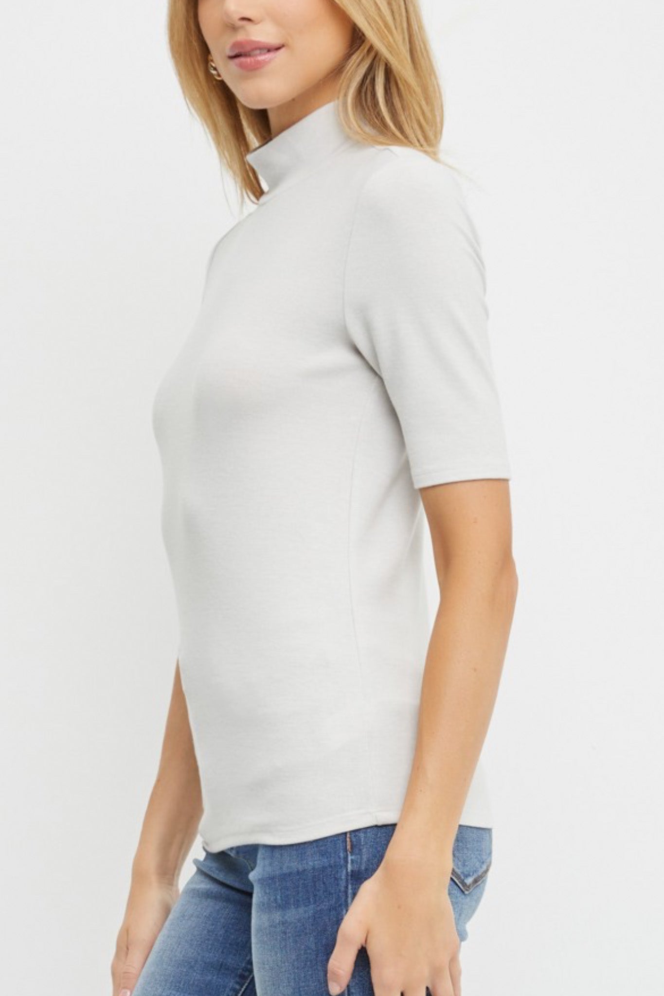 Mallory Turtle Neck Knit Top - Neutral Ground