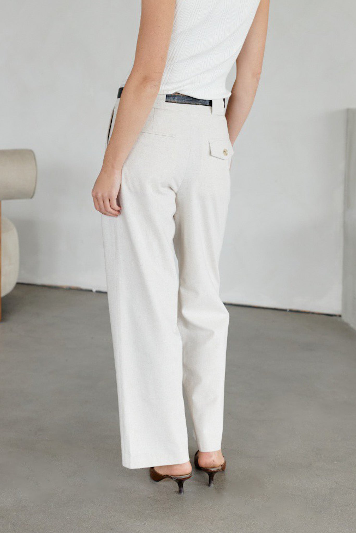 Margaret Straight Leg Pants - Neutral Ground