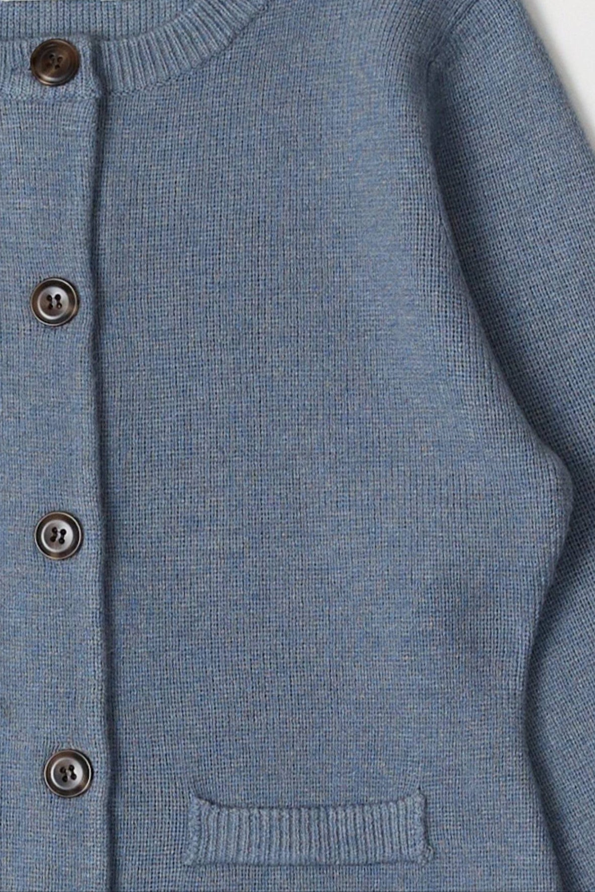 Mary Kate Knit Cardigan in Dusty Blue - Neutral Ground