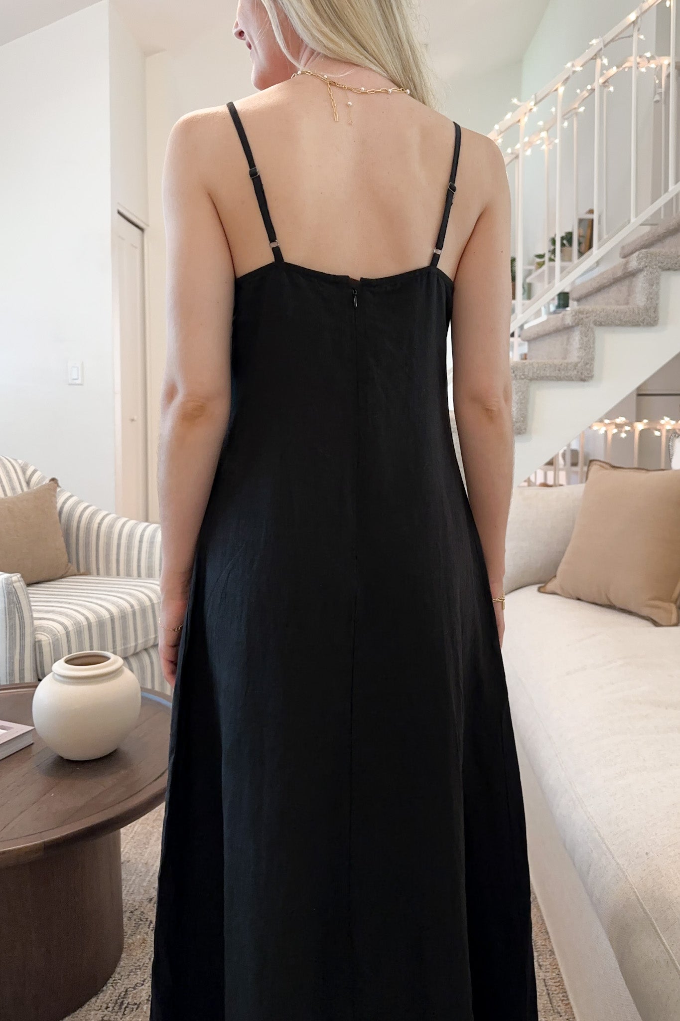 May Linen Maxi Dress - Neutral Ground