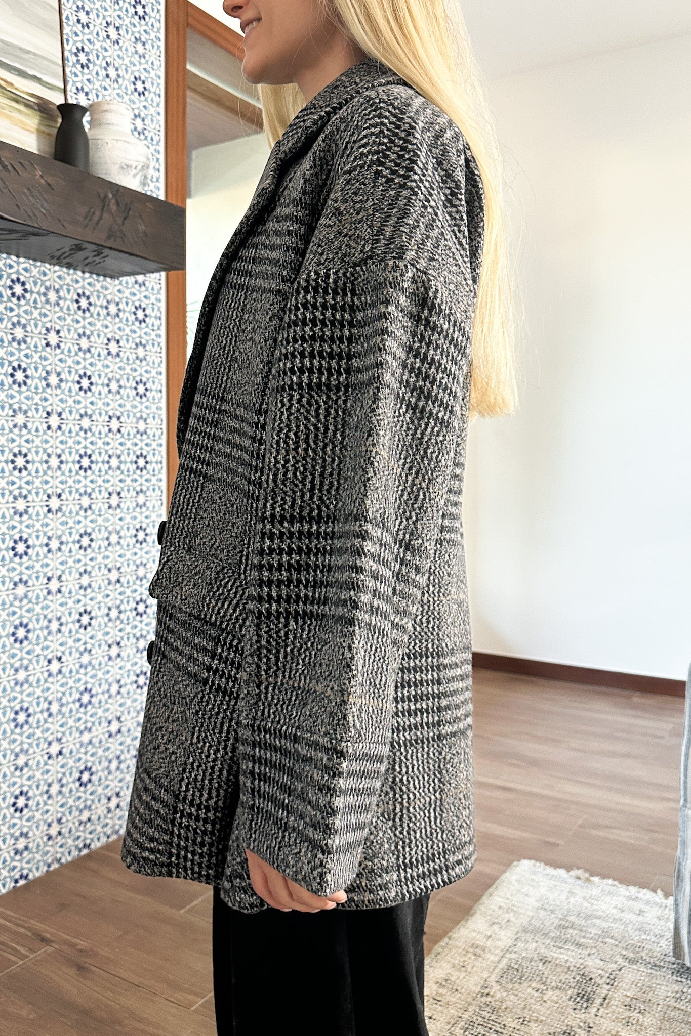 Maya Oversized Coat - Neutral Ground