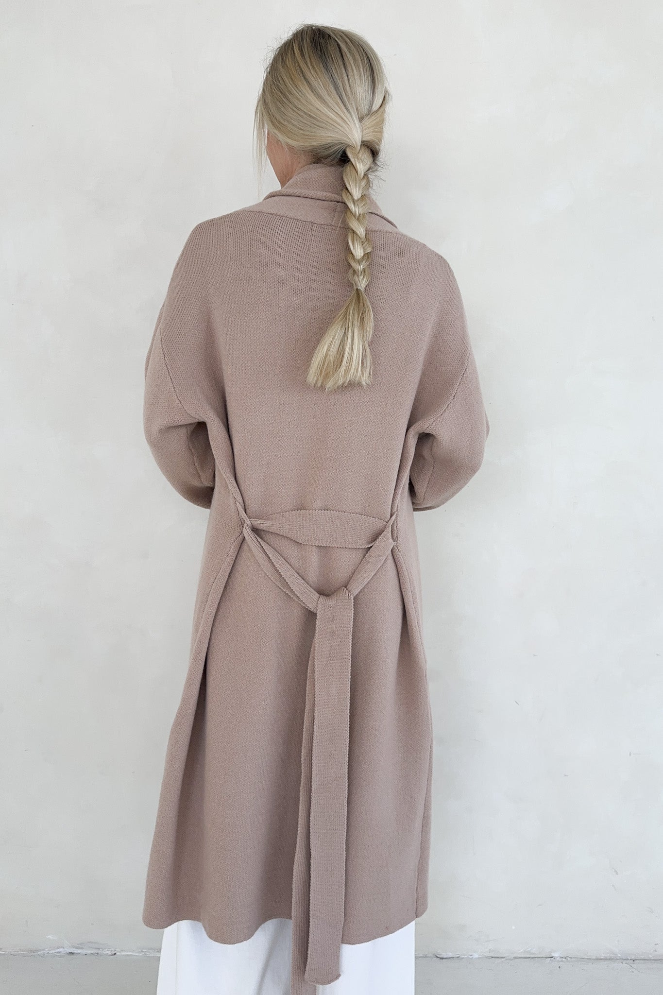 Millie Long Knit Sweater Coat - Neutral Ground